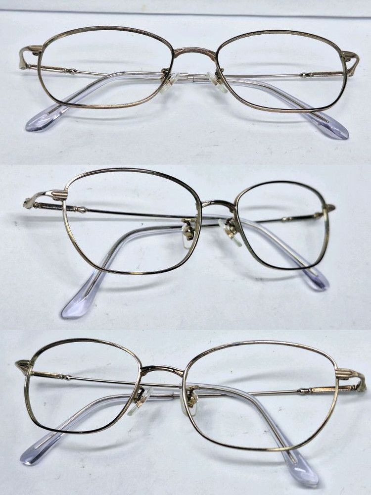 Lancel 80s LANCEL Paris Classic Oval Silver Metal Glasses Japan Size ONE SIZE - 4 Thumbnail