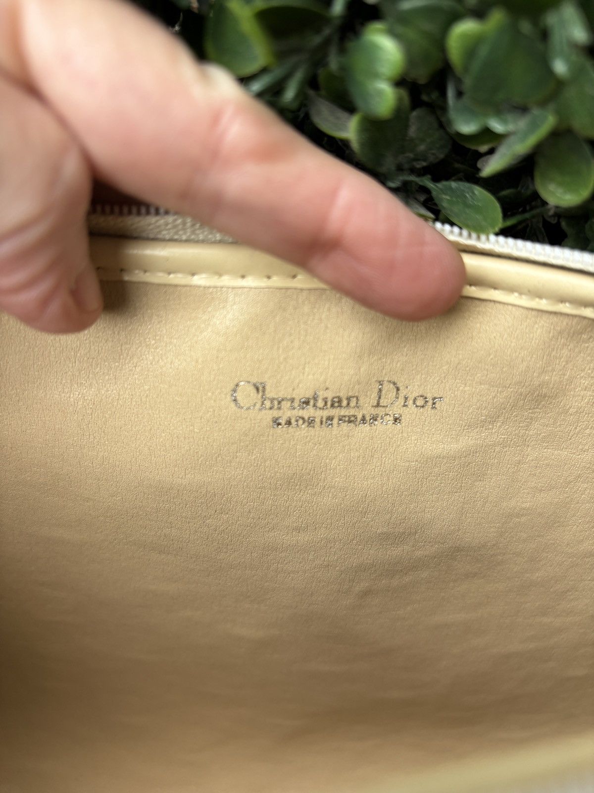 Dior Christian Dior raffia pouch with Woven monogram Size ONE SIZE - 6 Thumbnail