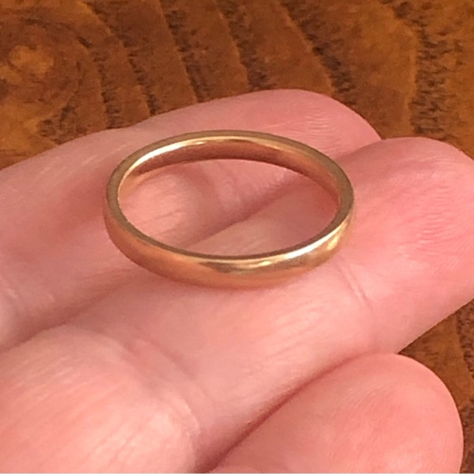 Jewelry Antique 1900s JR Woods 14k gold wedding band Size ONE SIZE - 7 Thumbnail