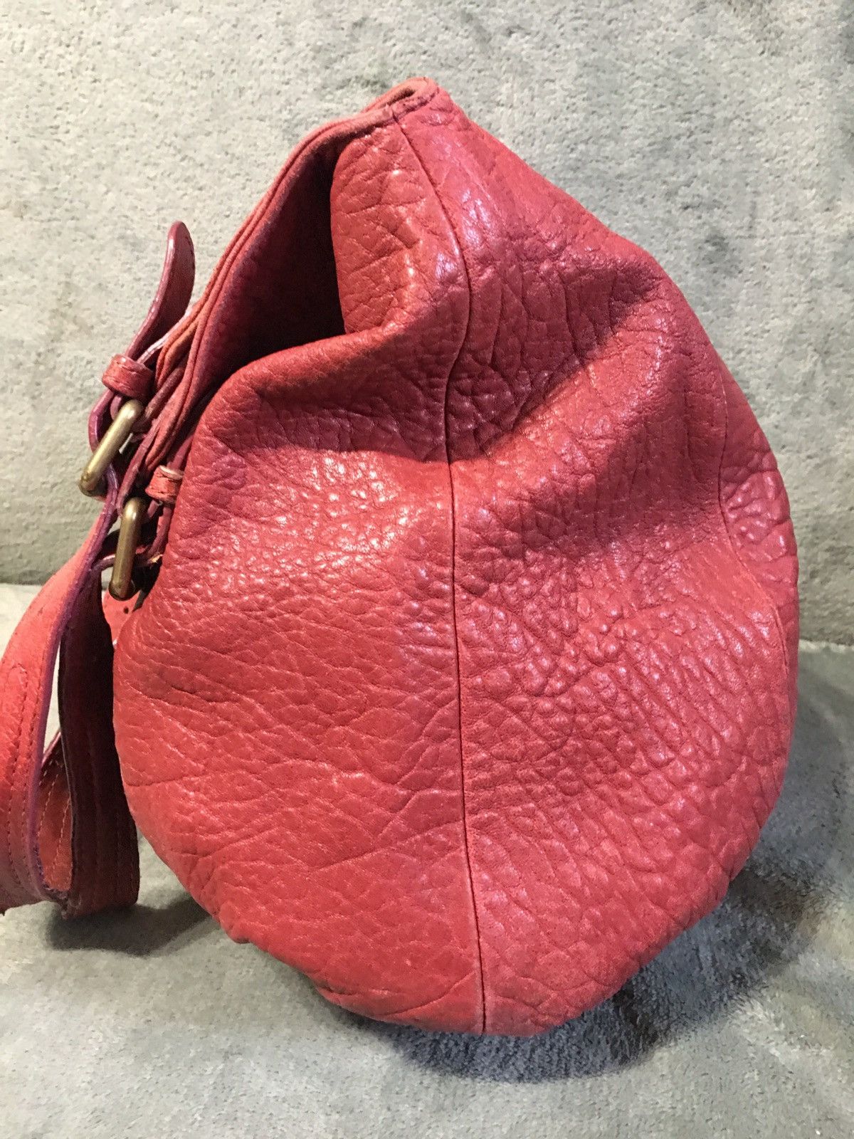Gerard Darel Gerard Darel Lamb Leather Red Shoulder Hobo Bag Size ONE SIZE - 4 Thumbnail