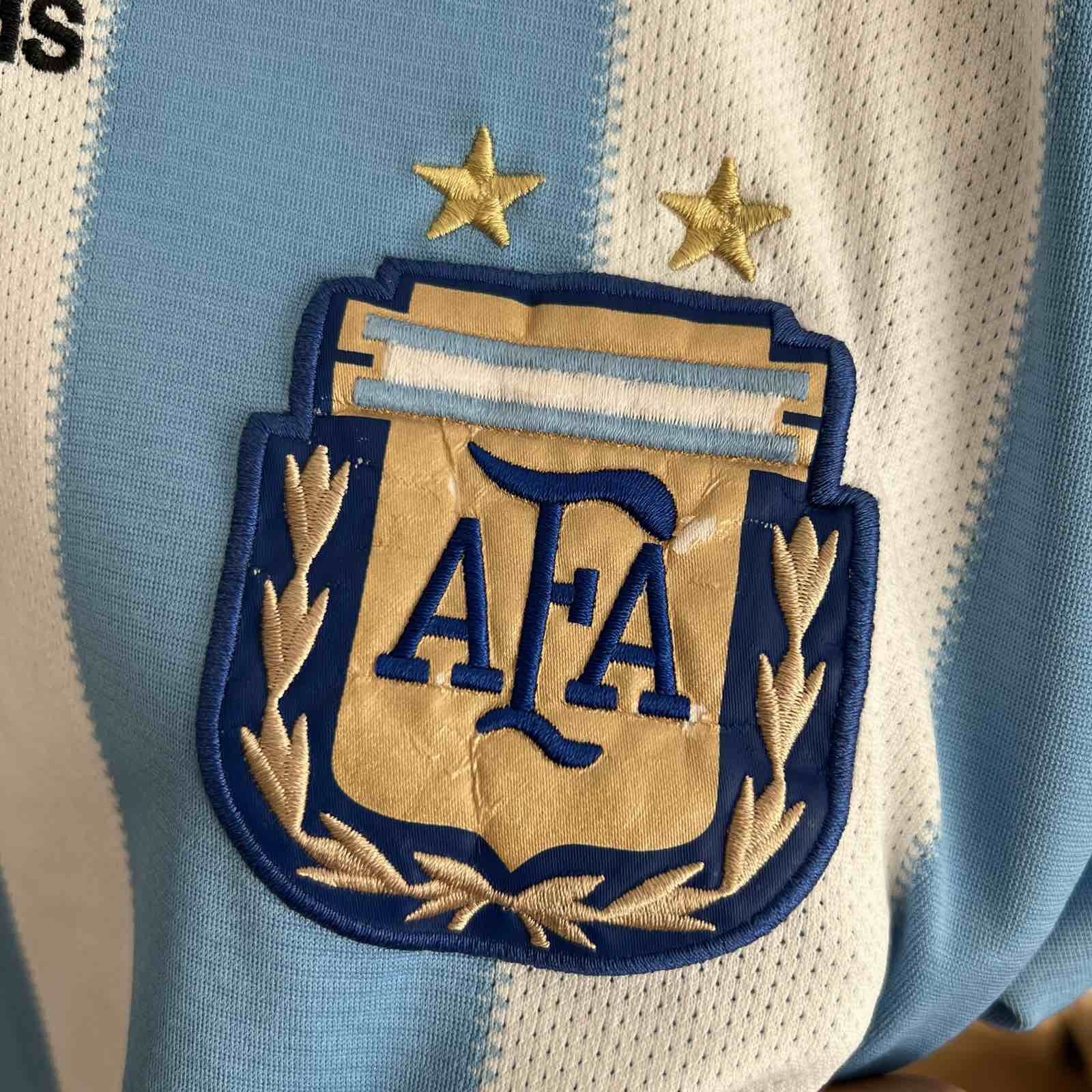 Adidas Vintage Argentina Adidas Soccer Jersey FIFA Size US S / EU 44-46 / 1 - 7 Thumbnail