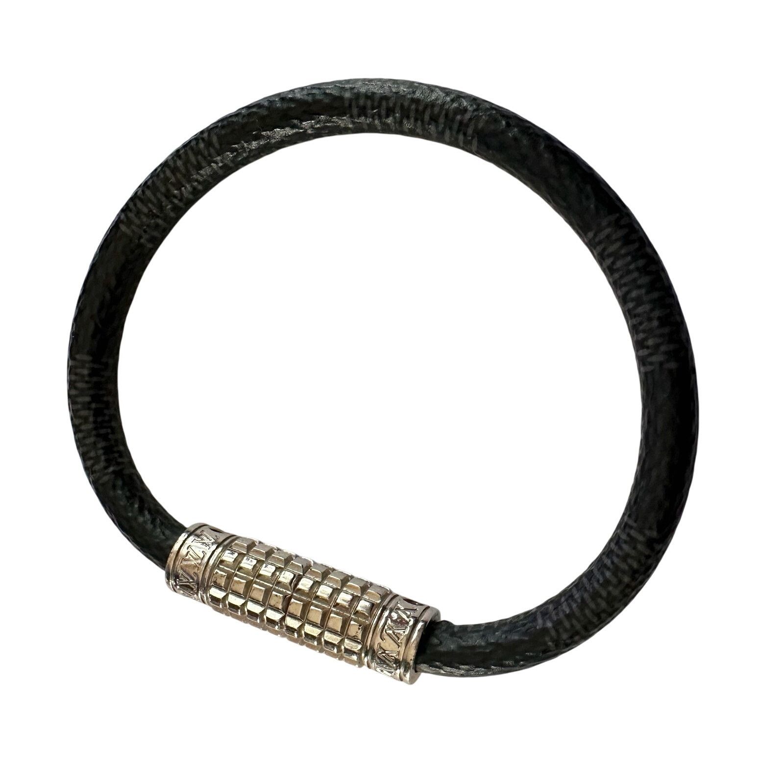 Louis Vuitton Louis Vuitton Digit Damier Graphite Canvas Bracelet Size ONE SIZE - 3 Thumbnail