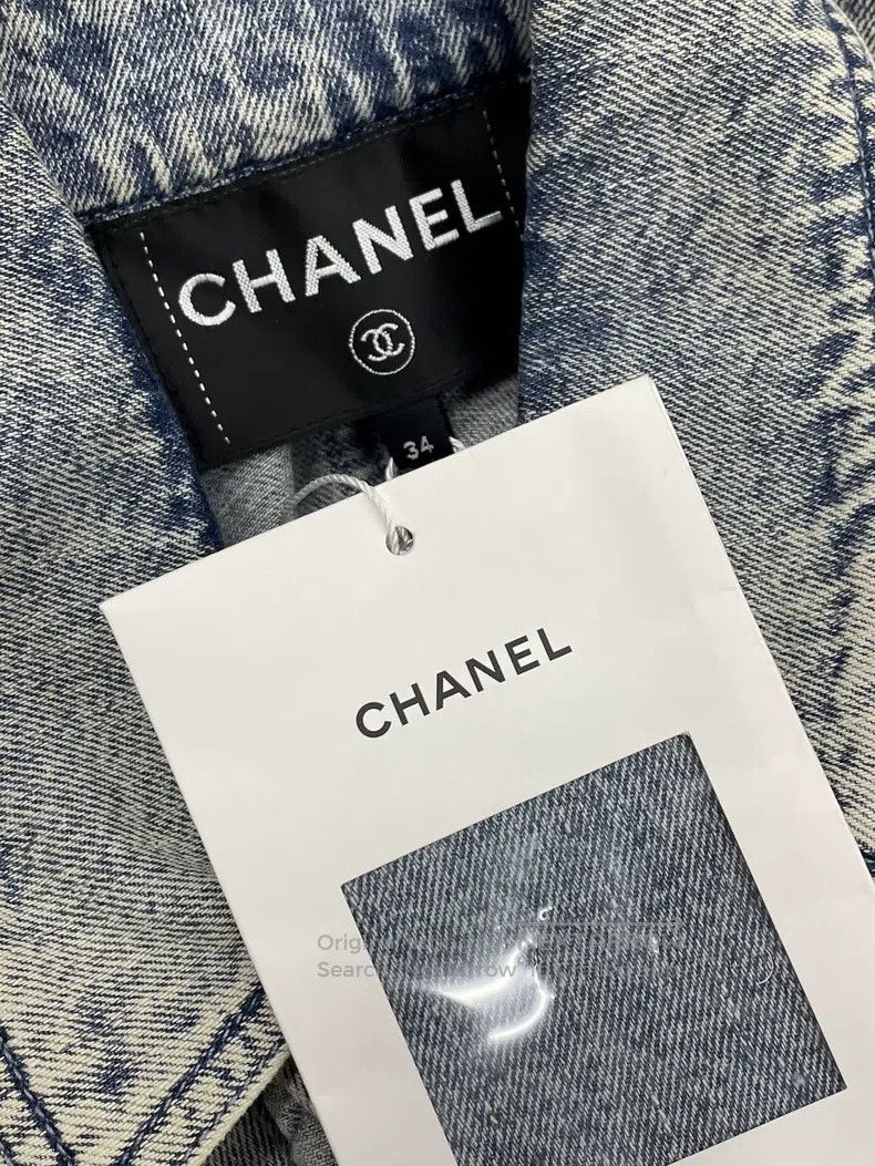 Chanel Chanel Make an old blue ruffled denim jacket Size XXS / US 00 / IT 34 - 5 Thumbnail