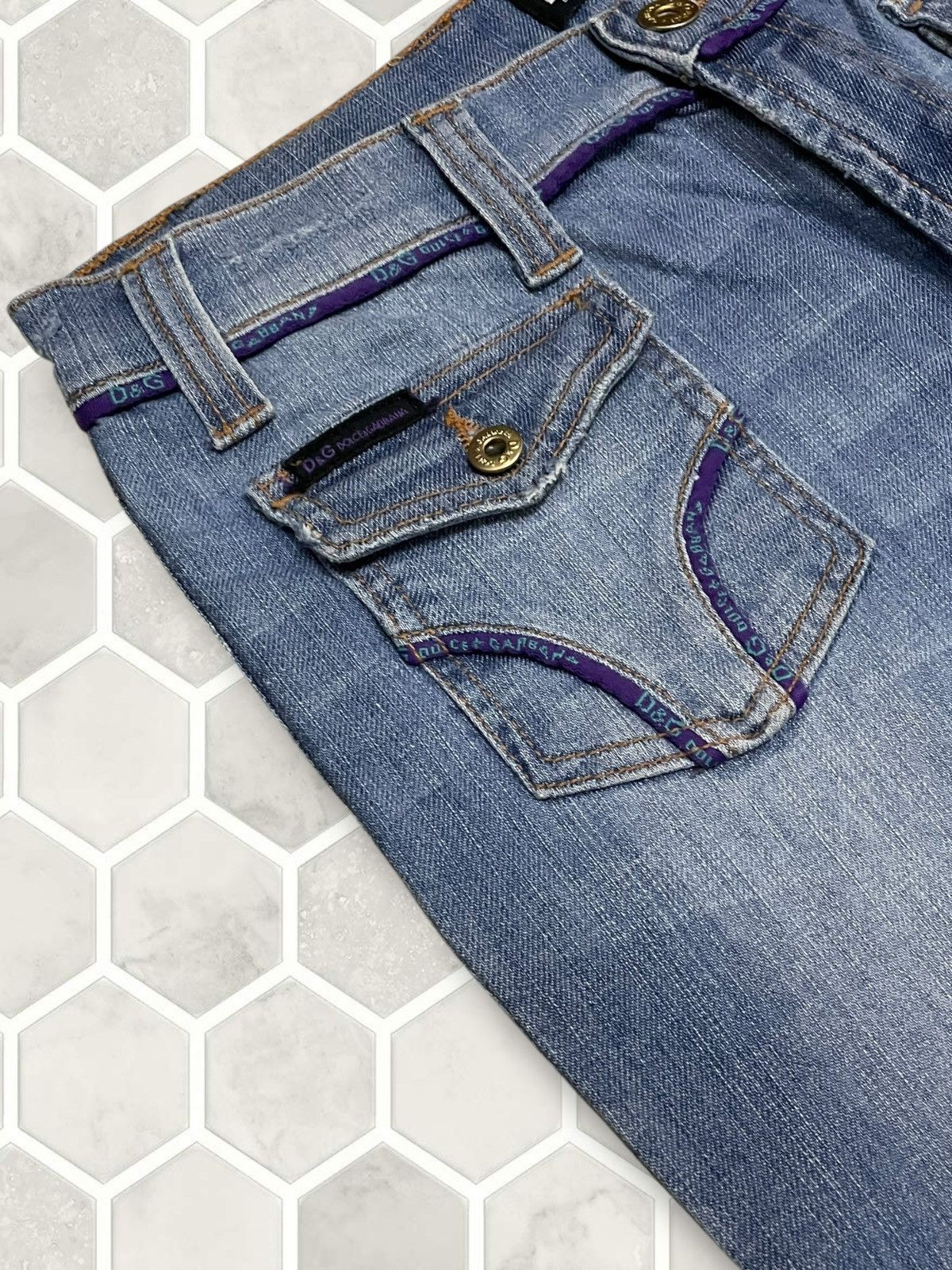 Dolce & Gabbana Vintate Authentic Designer Dolce & Gabbana Flared Denim Size US 28 / EU 44 - 8 Thumbnail