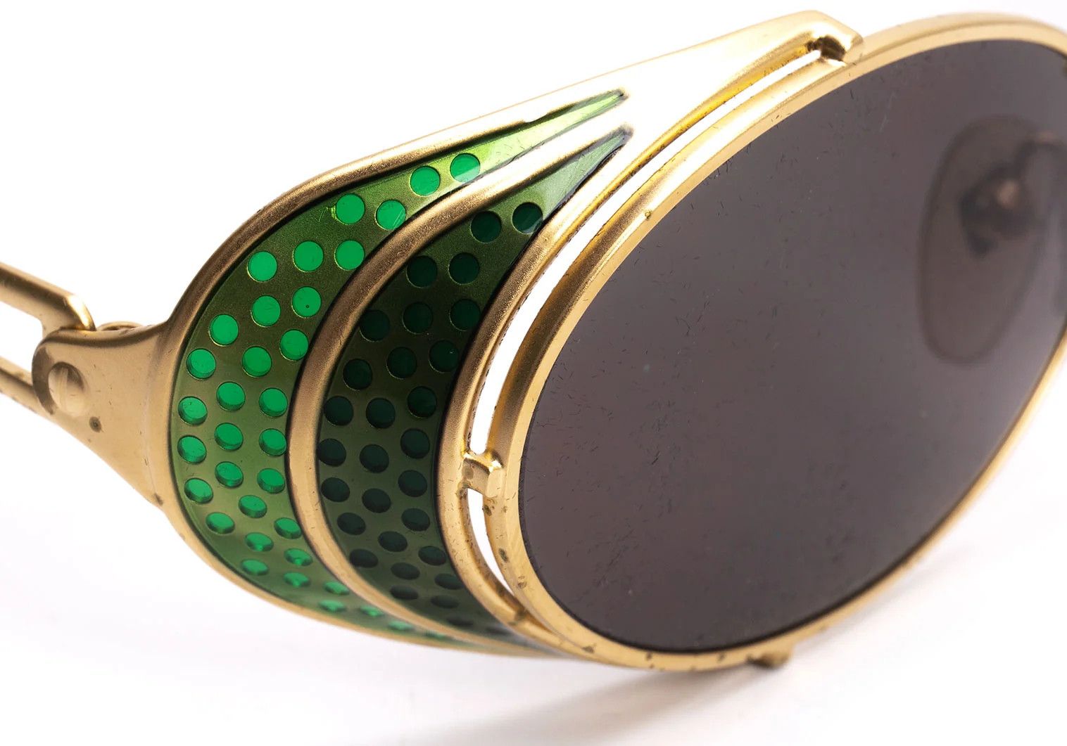 Jean Paul Gaultier Color Frame Sunglasses in Gold Green Size ONE SIZE - 12 Thumbnail