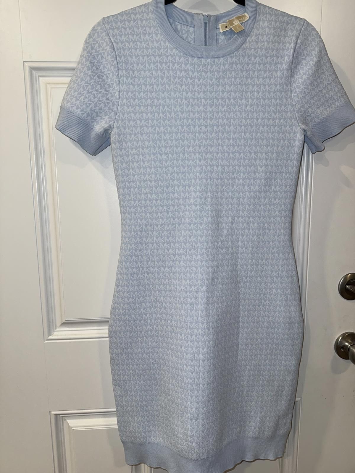 Michael Kors Michael Kors Sweater Dress Short Sleeve Blue Women's Size M / US 6-8 / IT 42-44 - 3 Thumbnail