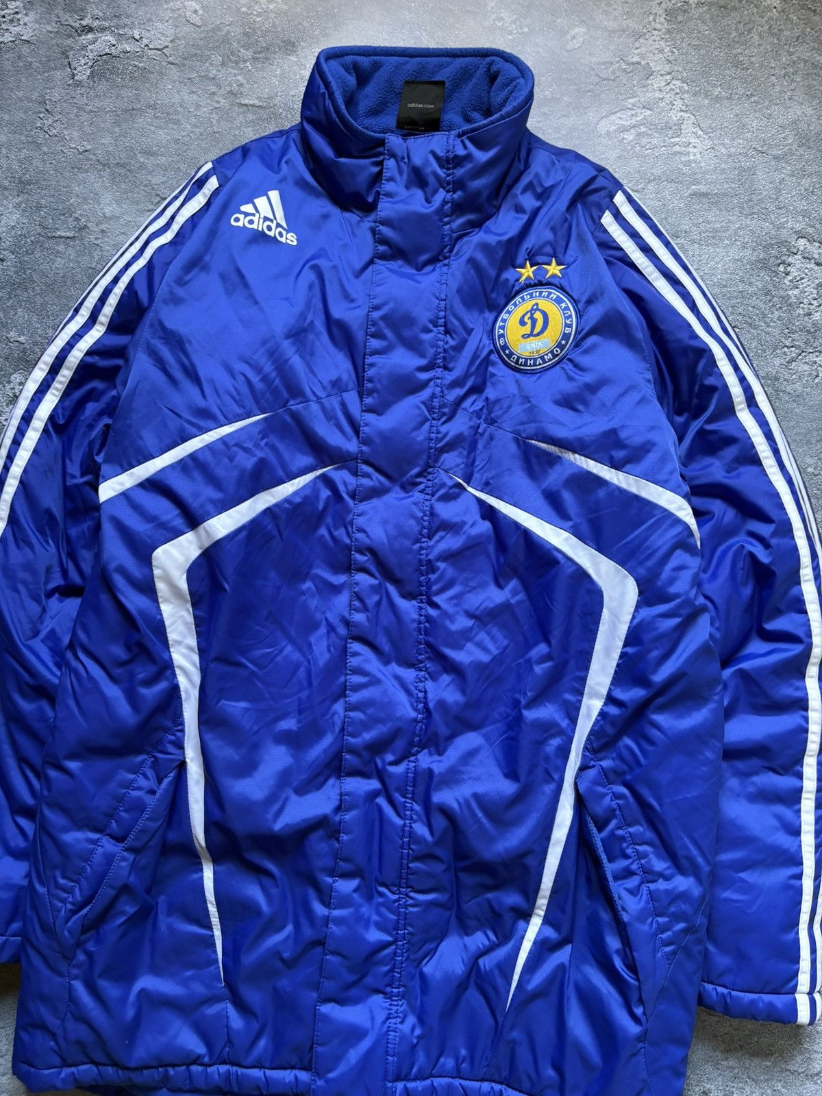 Adidas 2009 Adidas Dynamo Kyiv Soccer Jacket Rare Size US S / EU 44-46 / 1 - 3 Thumbnail