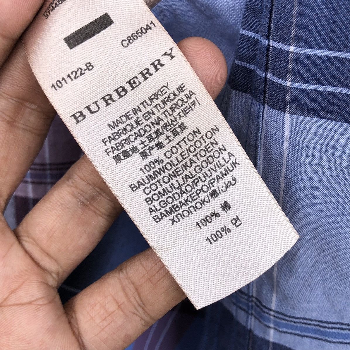 Burberry Burberry Brit Checked Cotton Short Sleeve Shirt Men’s Size US M / EU 48-50 / 2 - 12 Thumbnail
