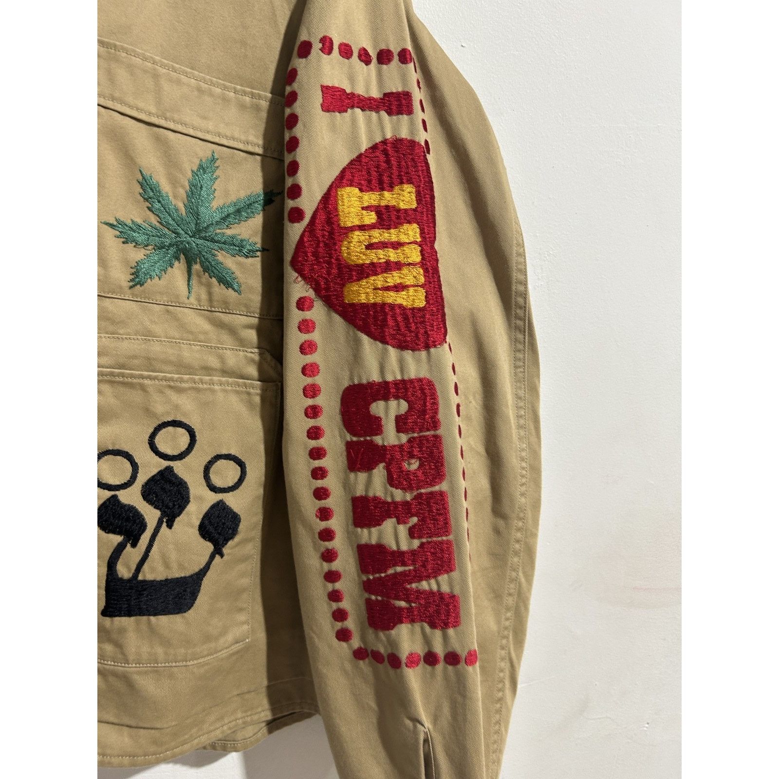 Cactus Plant Flea Market CPFM X HUMAN MADE KNOWLEDGE ZIP UP JACKET SIZE 2 PREOWNED Size US M / EU 48-50 / 2 - 4 Thumbnail