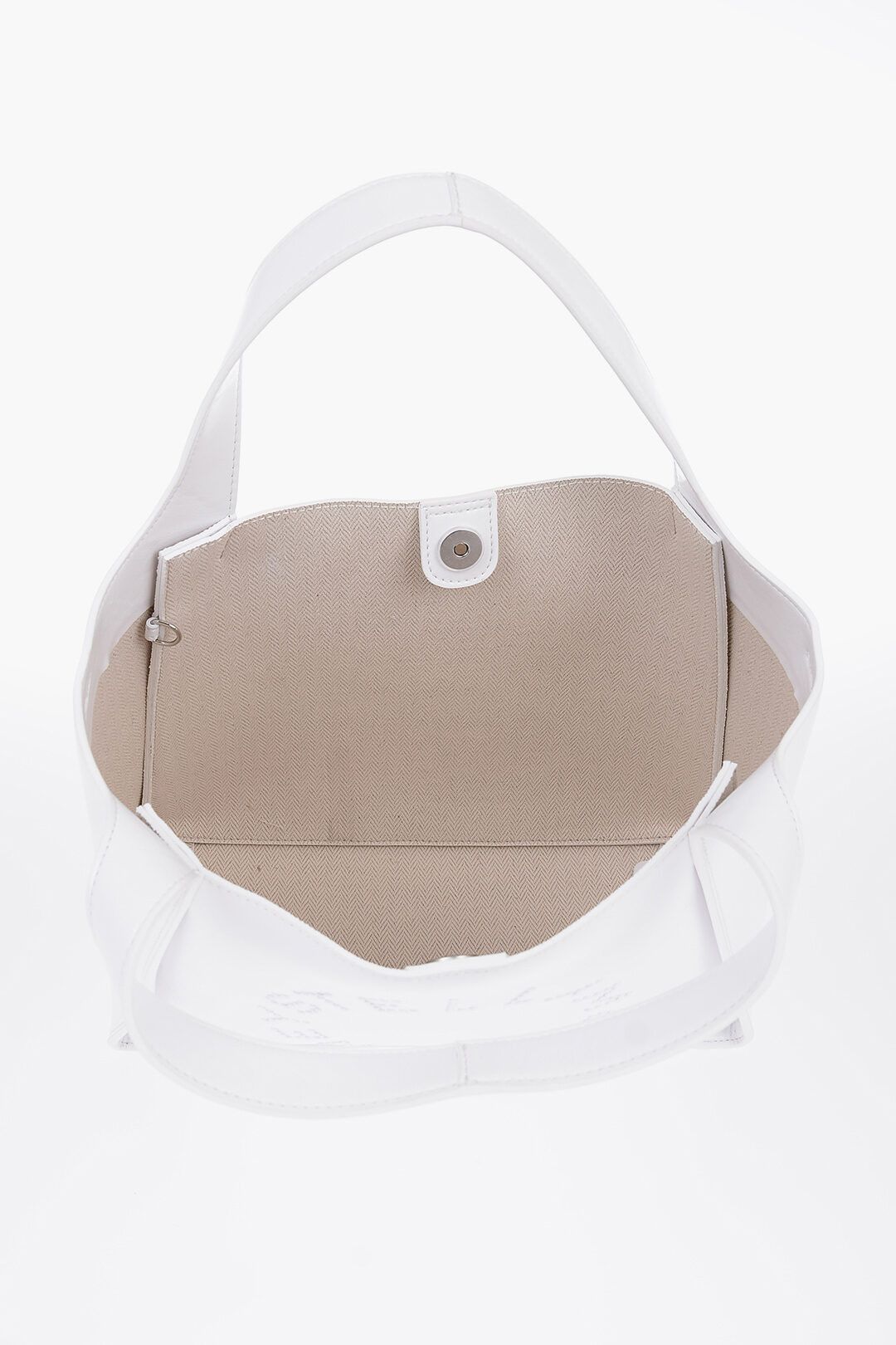 Stella McCartney og1mm0824 Size: OS / Vegan Leather Tote Bag in White Size ONE SIZE - 5 Thumbnail