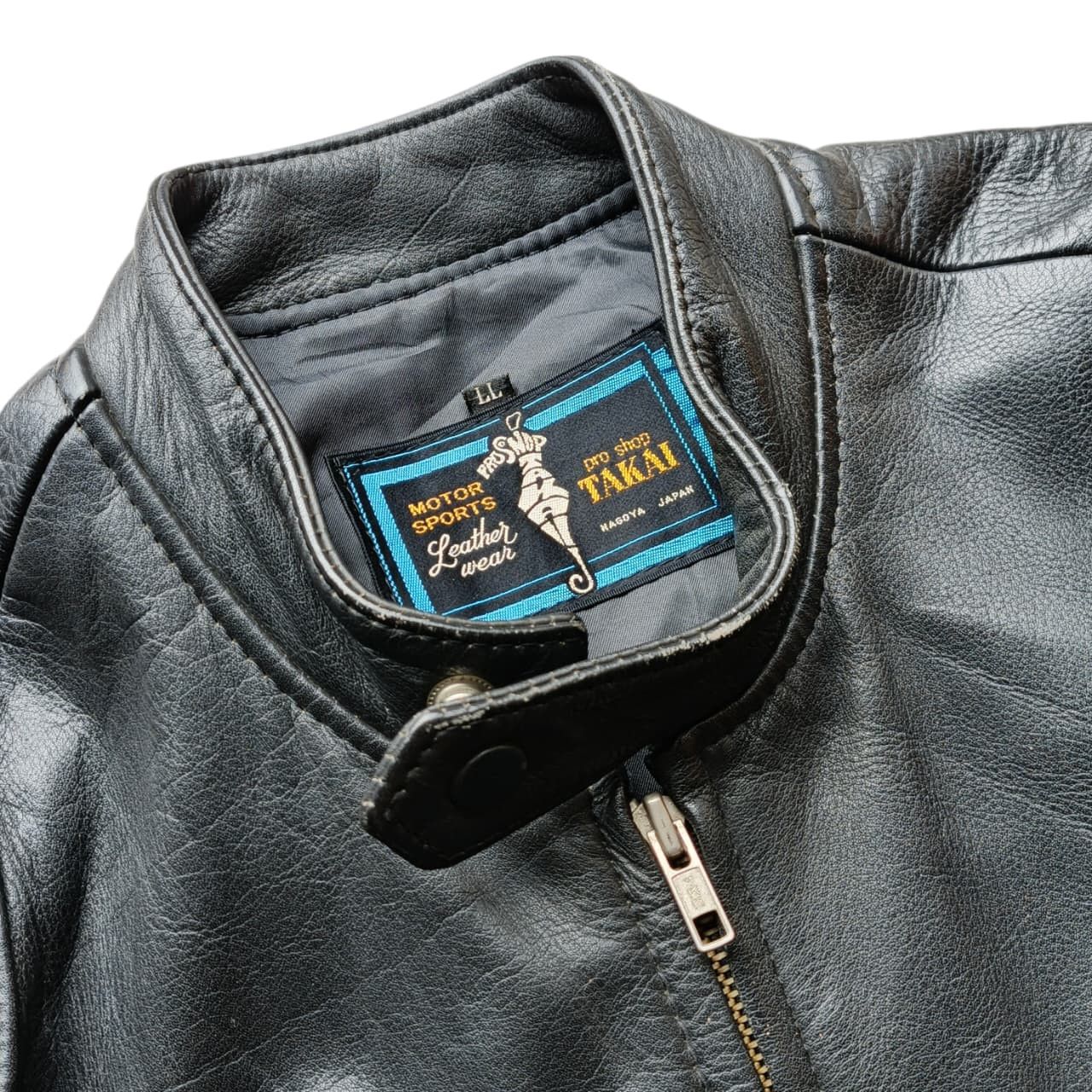 Vintage Leather Biker Jacket Motor Shop Pro Shop Takai Size US L / EU 52-54 / 3 - 6 Thumbnail