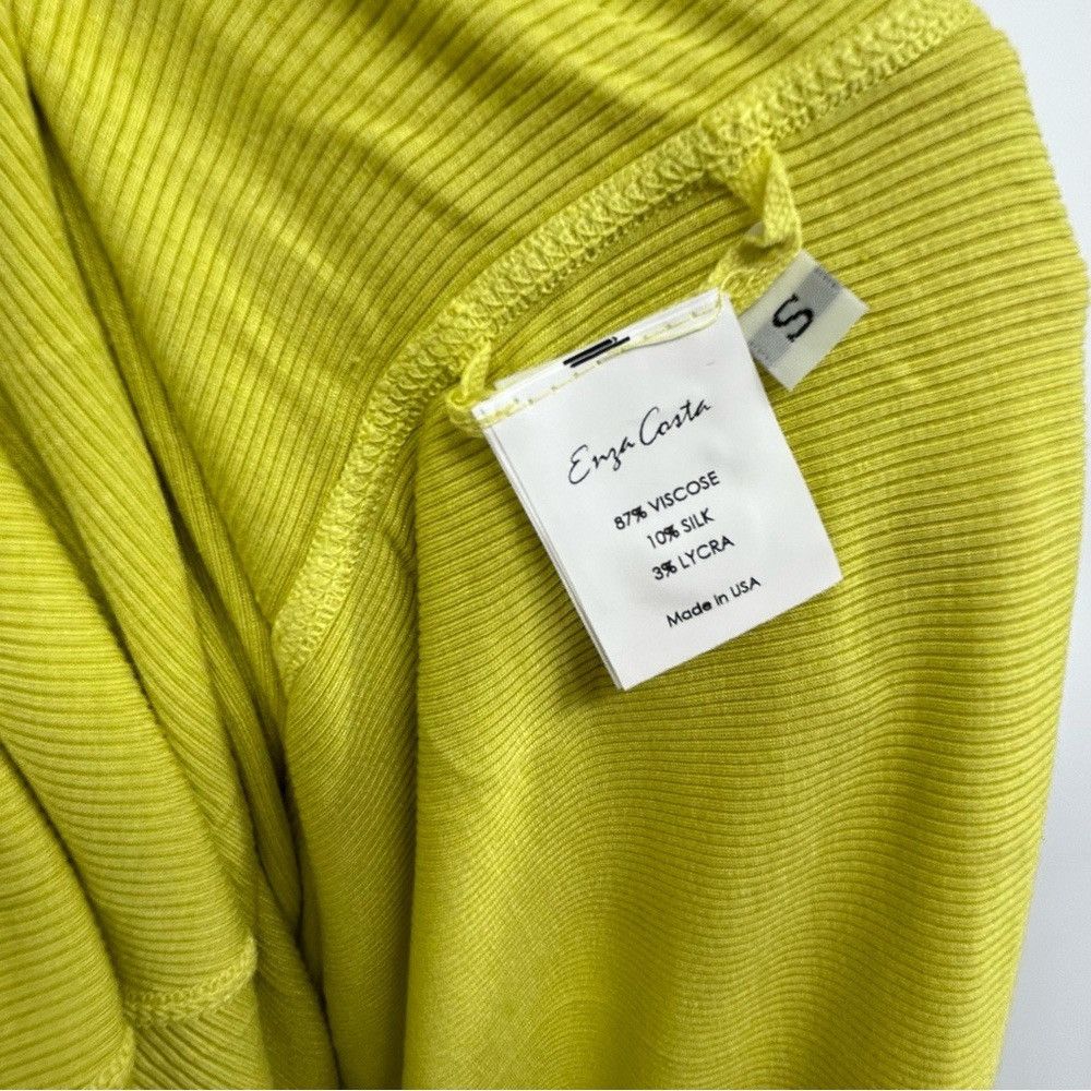 Enza Costa ENZA COSTA VISCOSE SILK BLEND RIB PANELED FLARE DRESS Size S / US 4 / IT 40 - 5 Thumbnail
