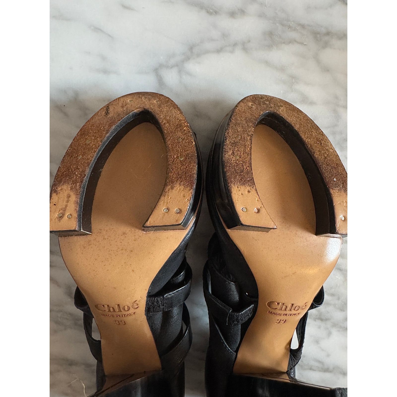 Chloe Chloé Leather Heels Size US 8 / IT 38 - 5 Thumbnail