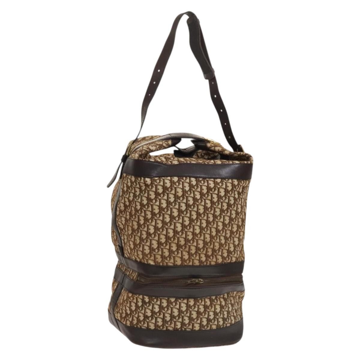 Dior DIOR Trotter Canvas Shoulder Bag Brown Gold Size ONE SIZE - 1 Thumbnail