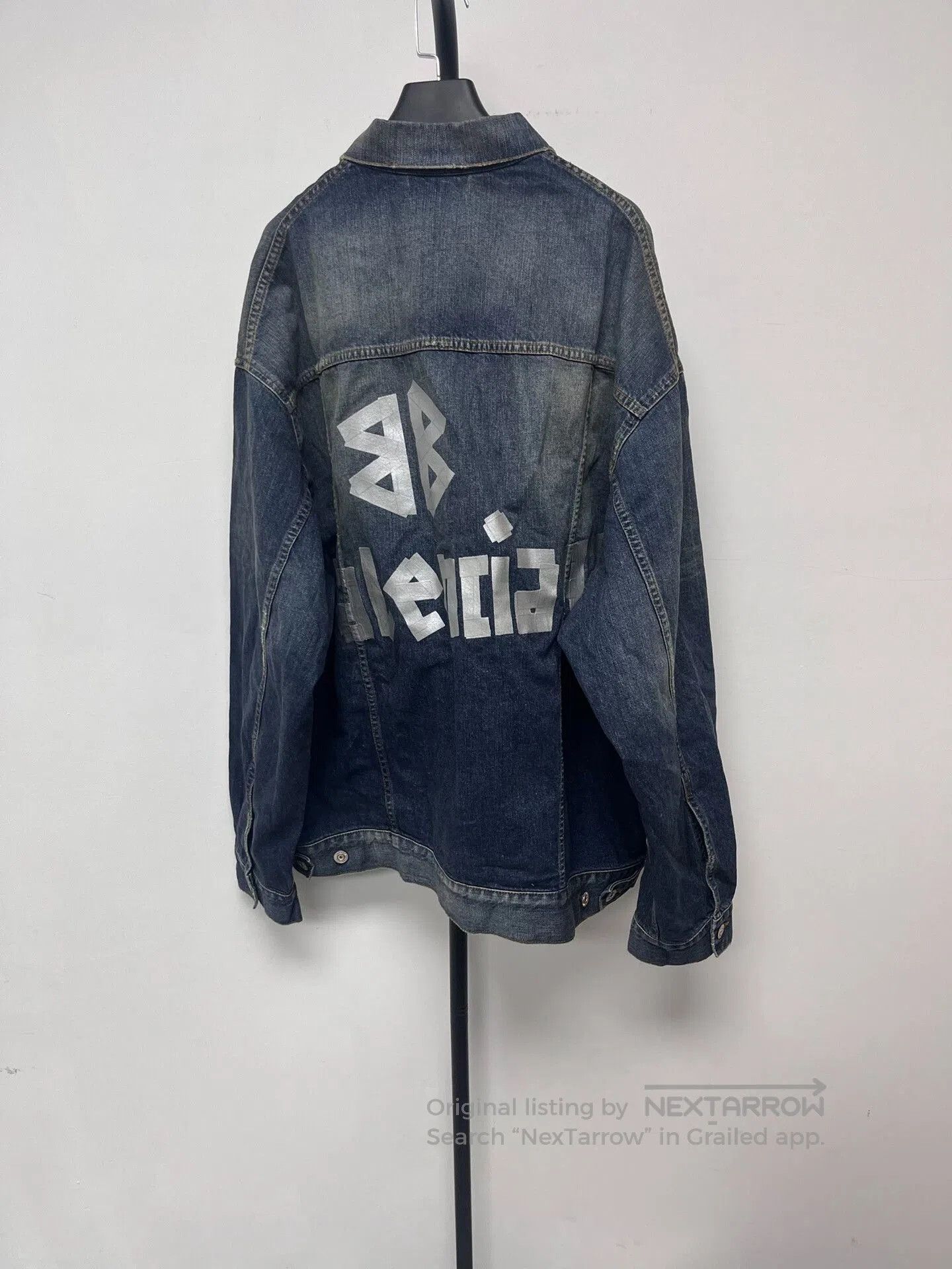 Balenciaga balenciaga blue oversized long sleeve jacket. Size S / US 4 / IT 40 - 1 Thumbnail