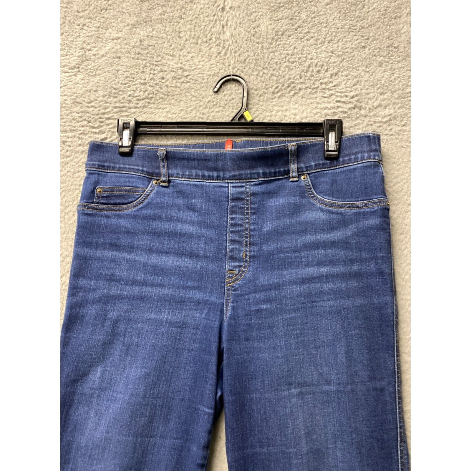 Spanx Spanx Women Jeans Flared XL Blue 34in Cotton Blend Denim High Rise 5-Pocket Stretch - Regular Fit N/A Size 40" / US 18 - 3 Thumbnail