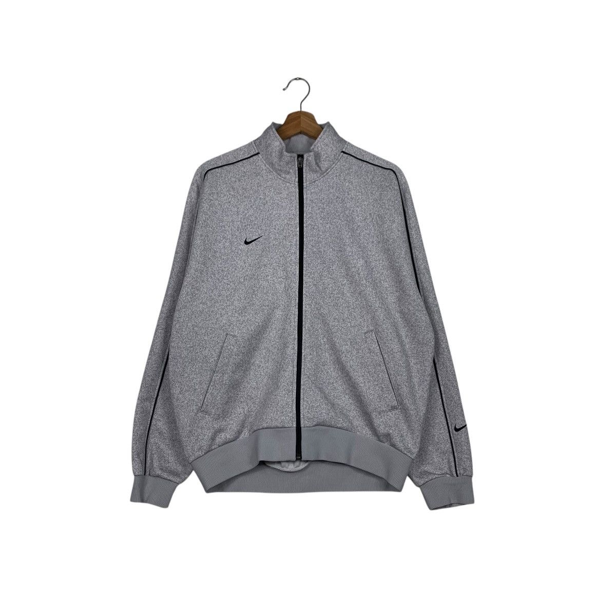 Nike NIKE Small Swoosh Logo Sweater Jacket #1996-C87 Size US L / EU 52-54 / 3 - 1 Thumbnail