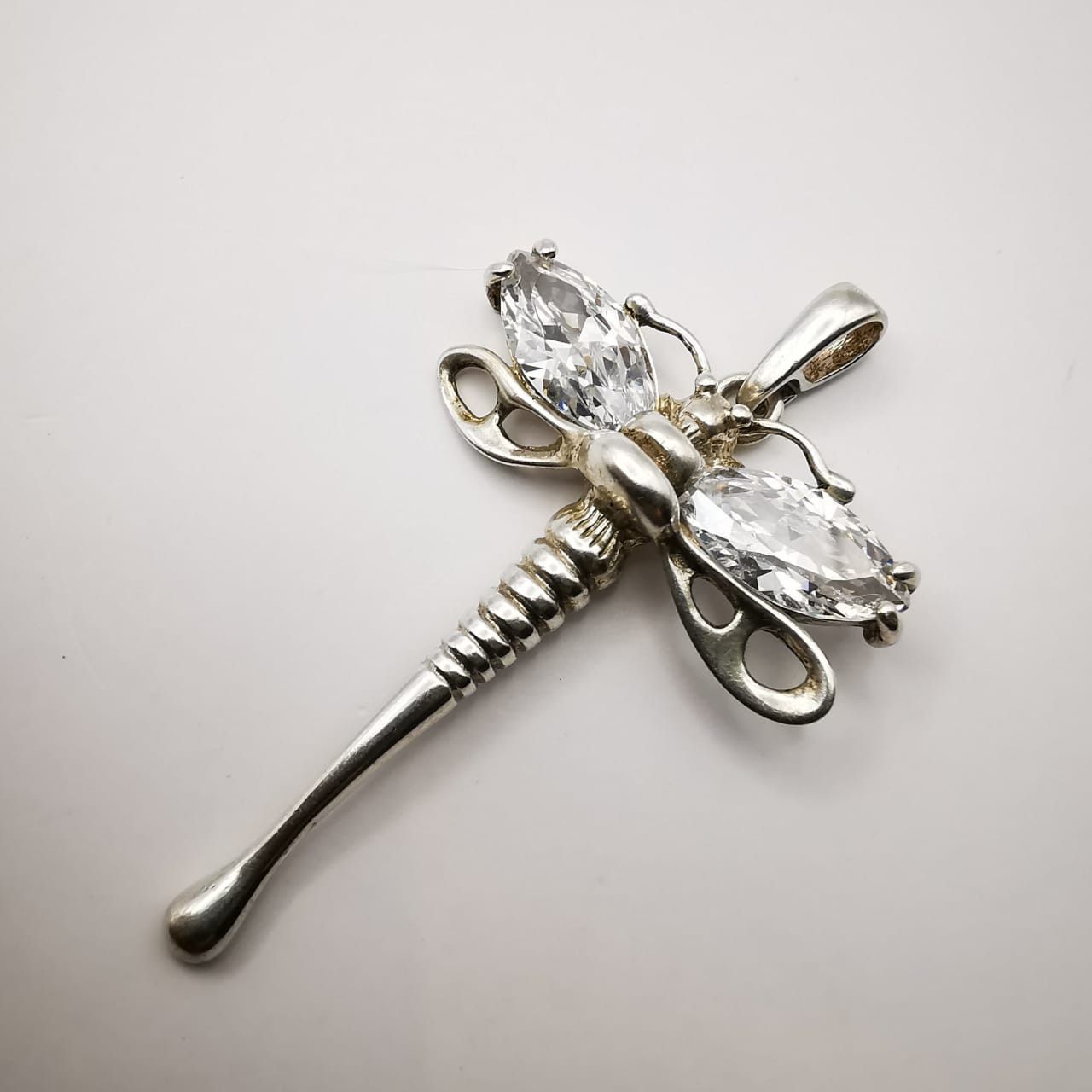 Vintage Vintage 925 Sterling Silver Pendant Cubic Zirconia 7,6g Size ONE SIZE - 1 Thumbnail