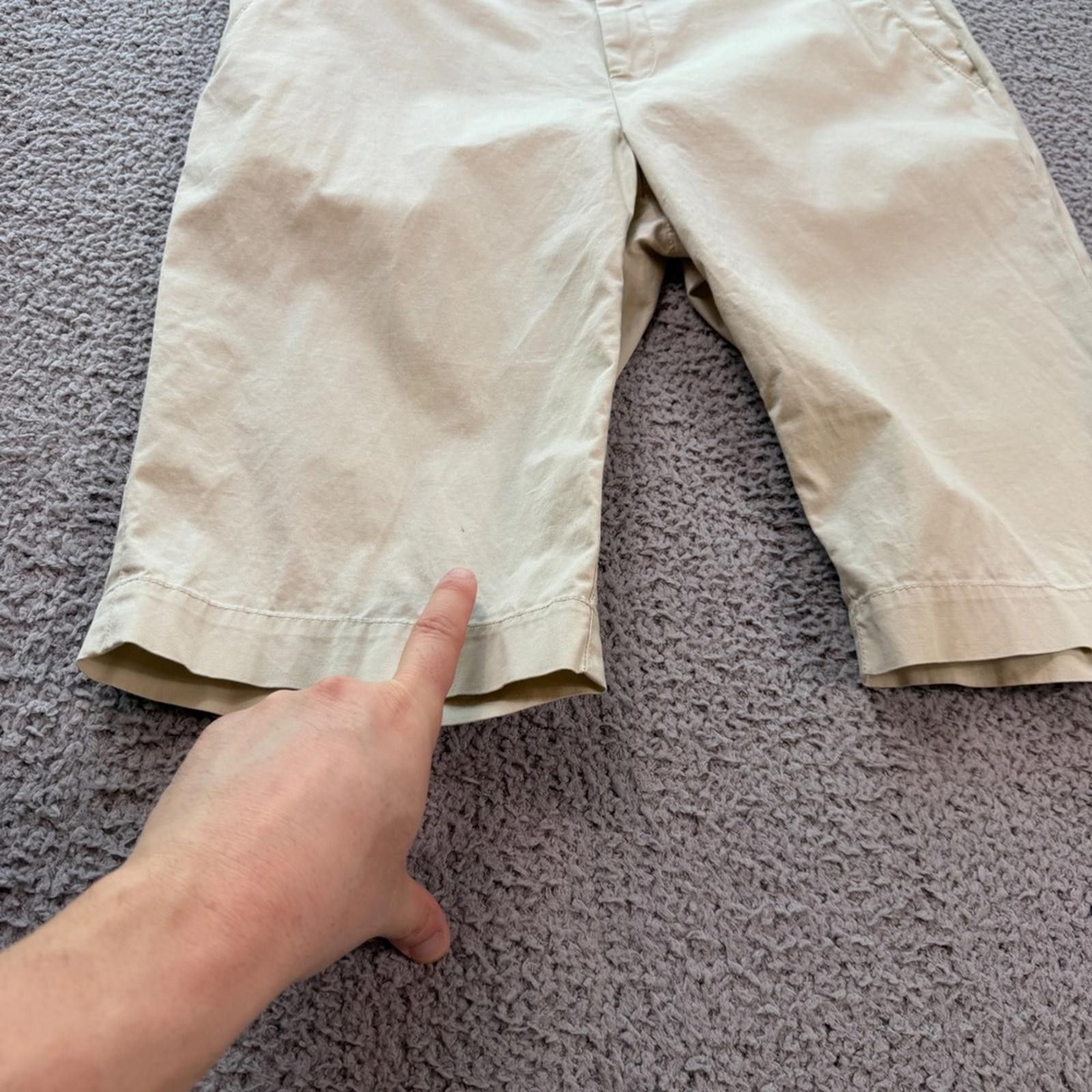 Other Tory Burch Khaki Bermuda Shorts Women 4 Stretch Cotton Size 27" / US 4 / IT 40 - 7 Thumbnail