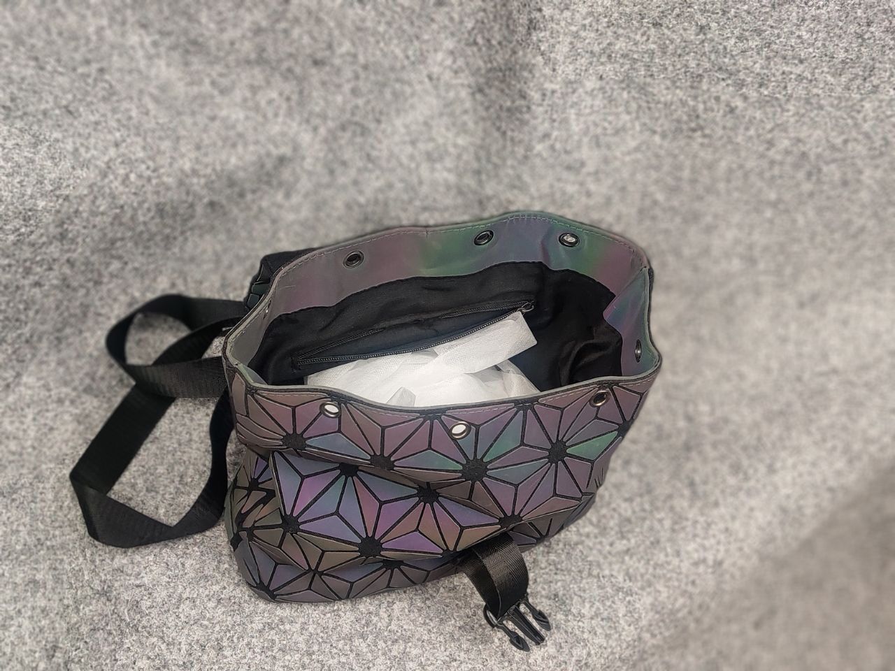 Issey Miyake Issey Miyake Bao Bao Japan Geometric Prism PVC Backpack Size ONE SIZE - 11 Thumbnail