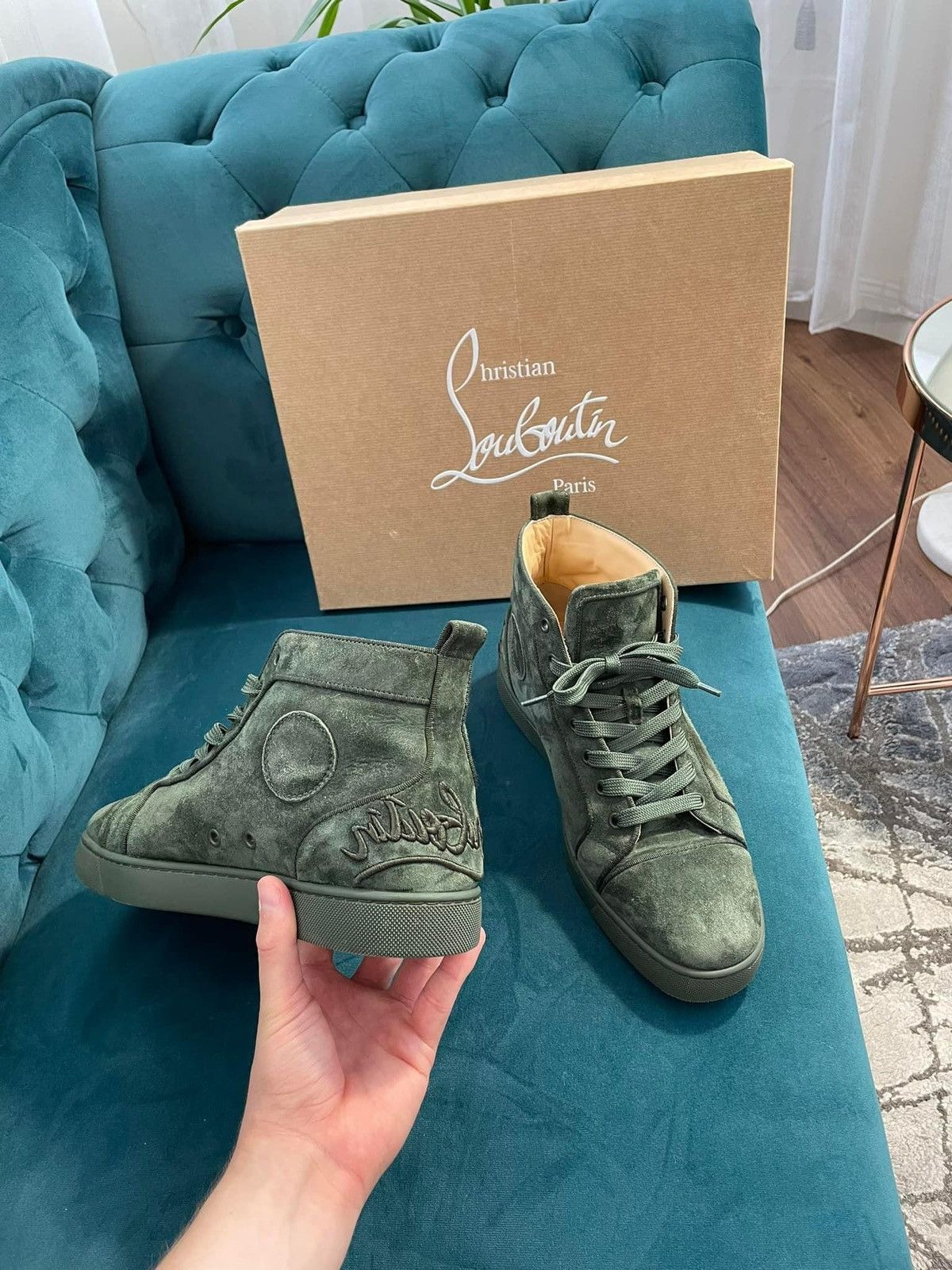 Christian Louboutin Christian Louboutin Fun Louis Flat high sneaker Size US 9 / EU 42 - 1 Thumbnail