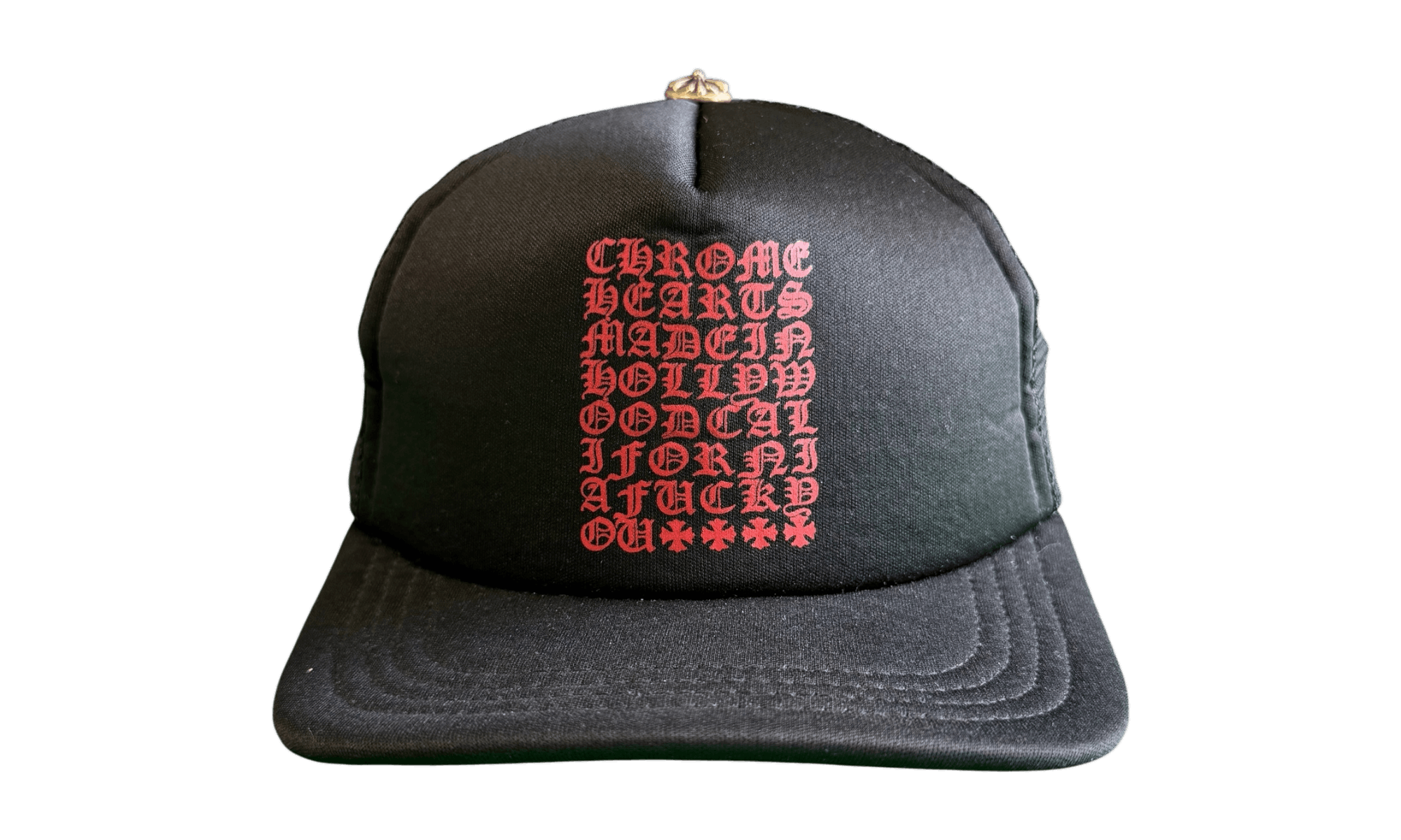 Chrome Hearts Red Letter Black Trucker Hat (PreOwned) Size ONE SIZE - 1 Thumbnail