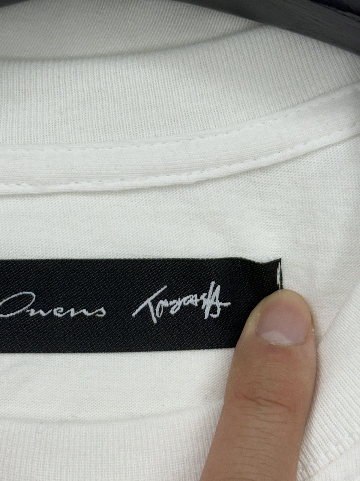 Rick Owens Rick Owens x Tommy Cash White Logo T-shirt Tee Size US L / EU 52-54 / 3 - 4 Thumbnail