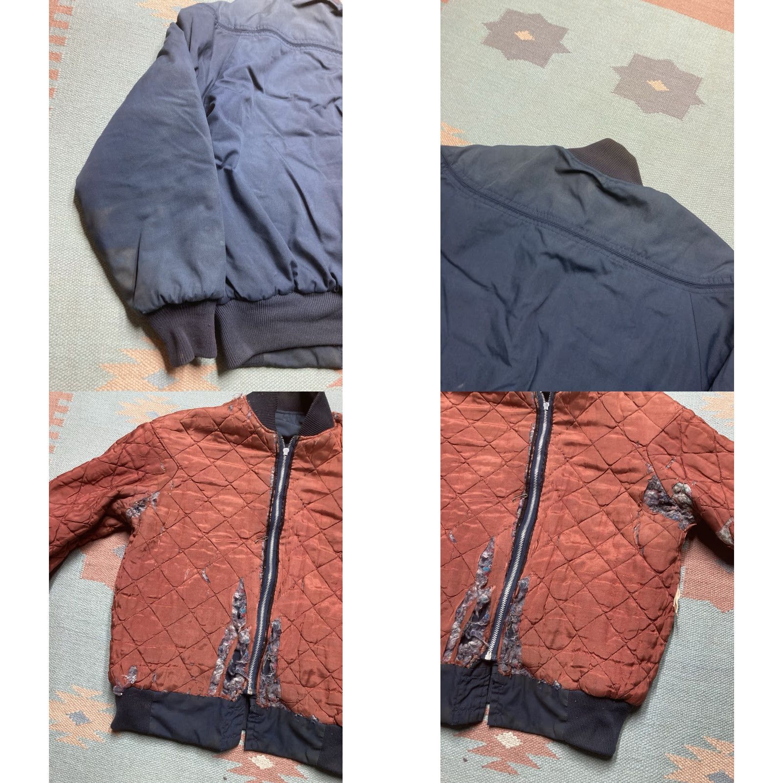 Vintage VINTAGE 70s 80s quilted bomber jacket master jac workwear blue 42 Large Distinctive Sportswear Jacket Mens Size US L / EU 52-54 / 3 - 9 Thumbnail