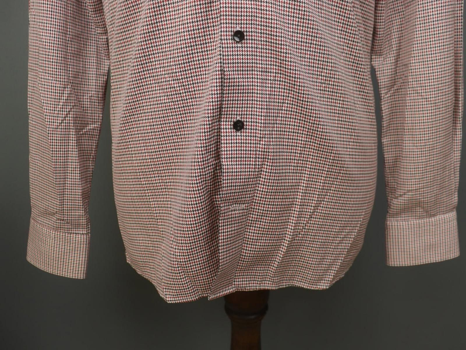 Eton Eton Multicolor Houndstooth Collared Dress Shirt Size 40 Size 38R - 2 Thumbnail