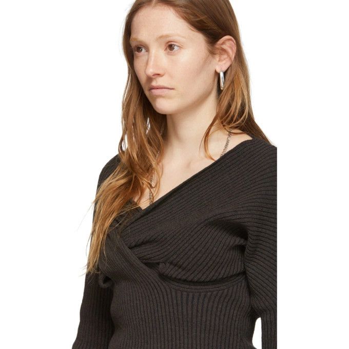 Bottega Veneta o1y0725 Mini Dress in Chocolate Brown Size XS / US 0-2 / IT 36-38 - 2 Thumbnail