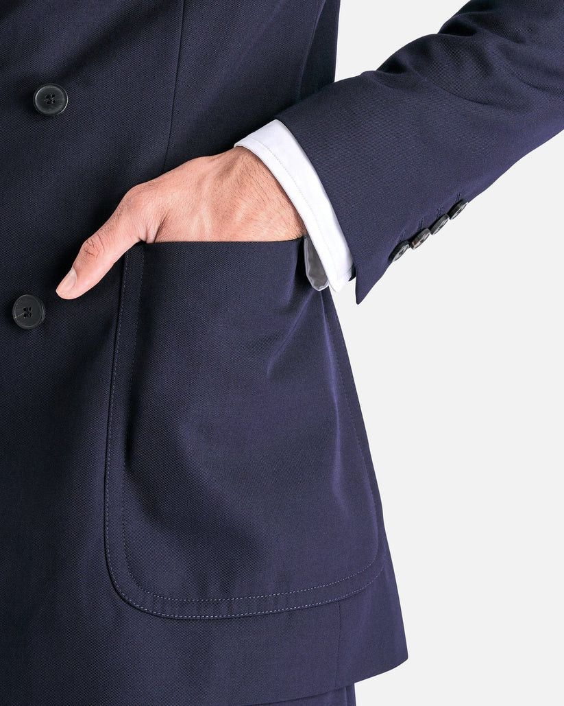 Dries Van Noten o1s1v1r1oon0925 Bruce Jacket in Navy Blue Size US M / EU 48-50 / 2 - 8 Thumbnail