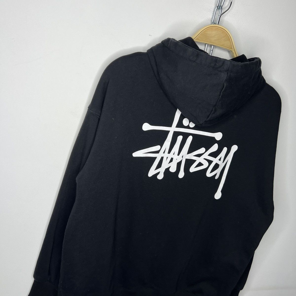 Stussy Stussy Zip Up Hoodie Sweatshirt Hooded Big Spellout Logo Size US L / EU 52-54 / 3 - 9 Thumbnail