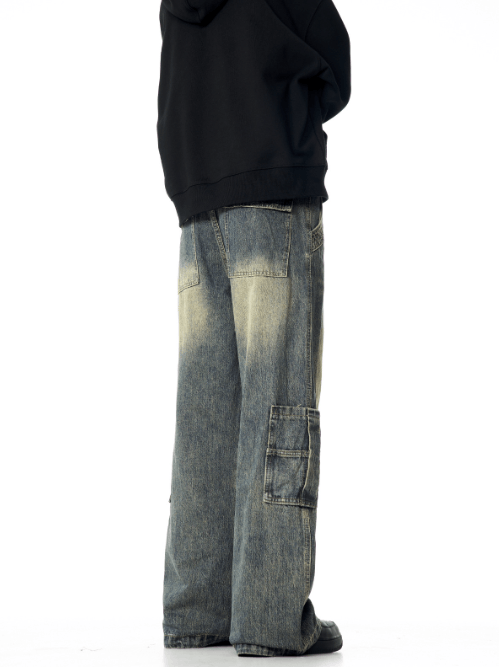 Japanese Brand American washed loose casual versatile cleanfit cargo jeans Size US 32 / EU 48 - 5 Thumbnail