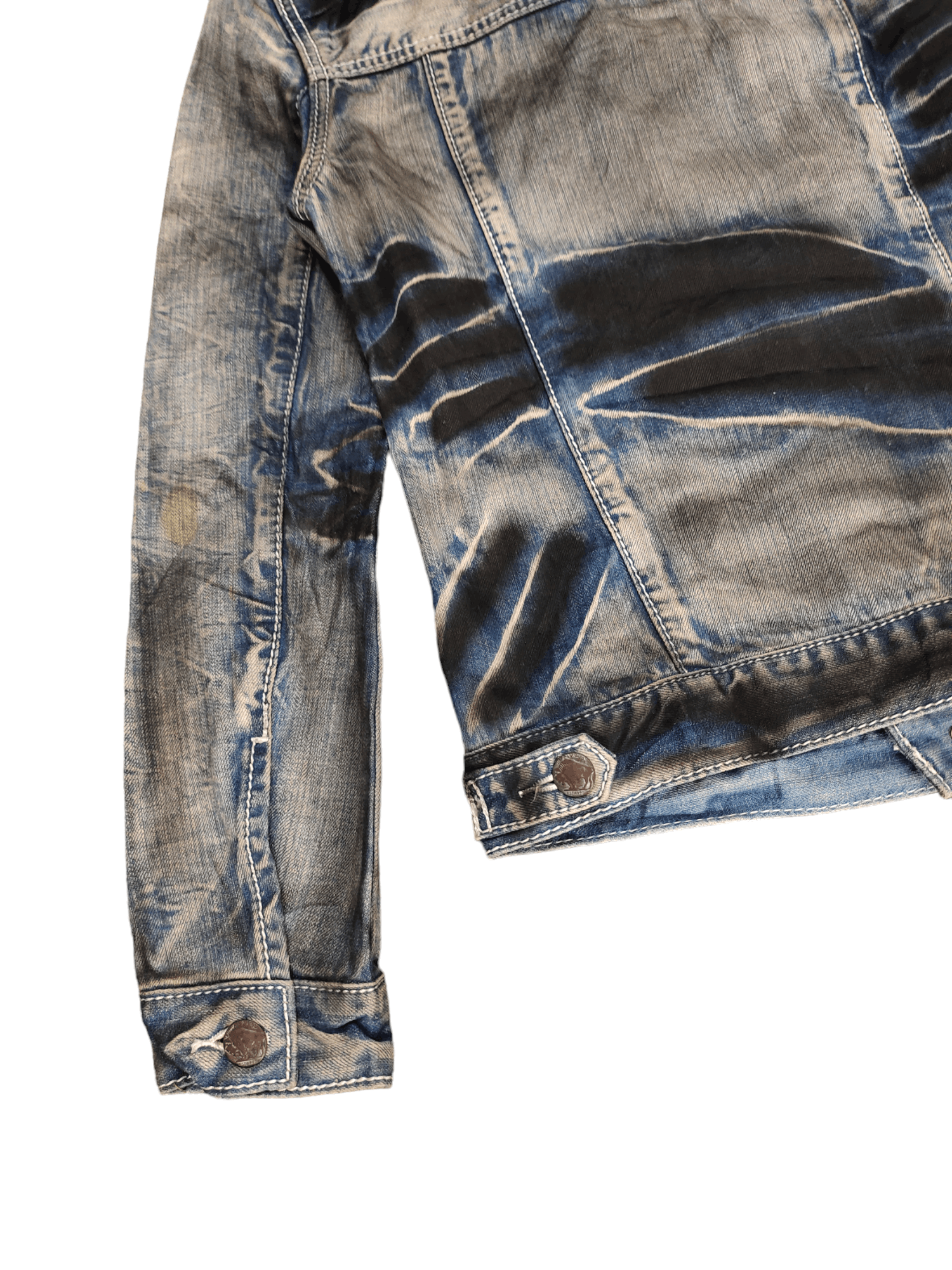 BUFFALO BOBS Buffalo Bobs Clawmark Waxed Denim Jacket Size US S / EU 44-46 / 1 - 11 Thumbnail