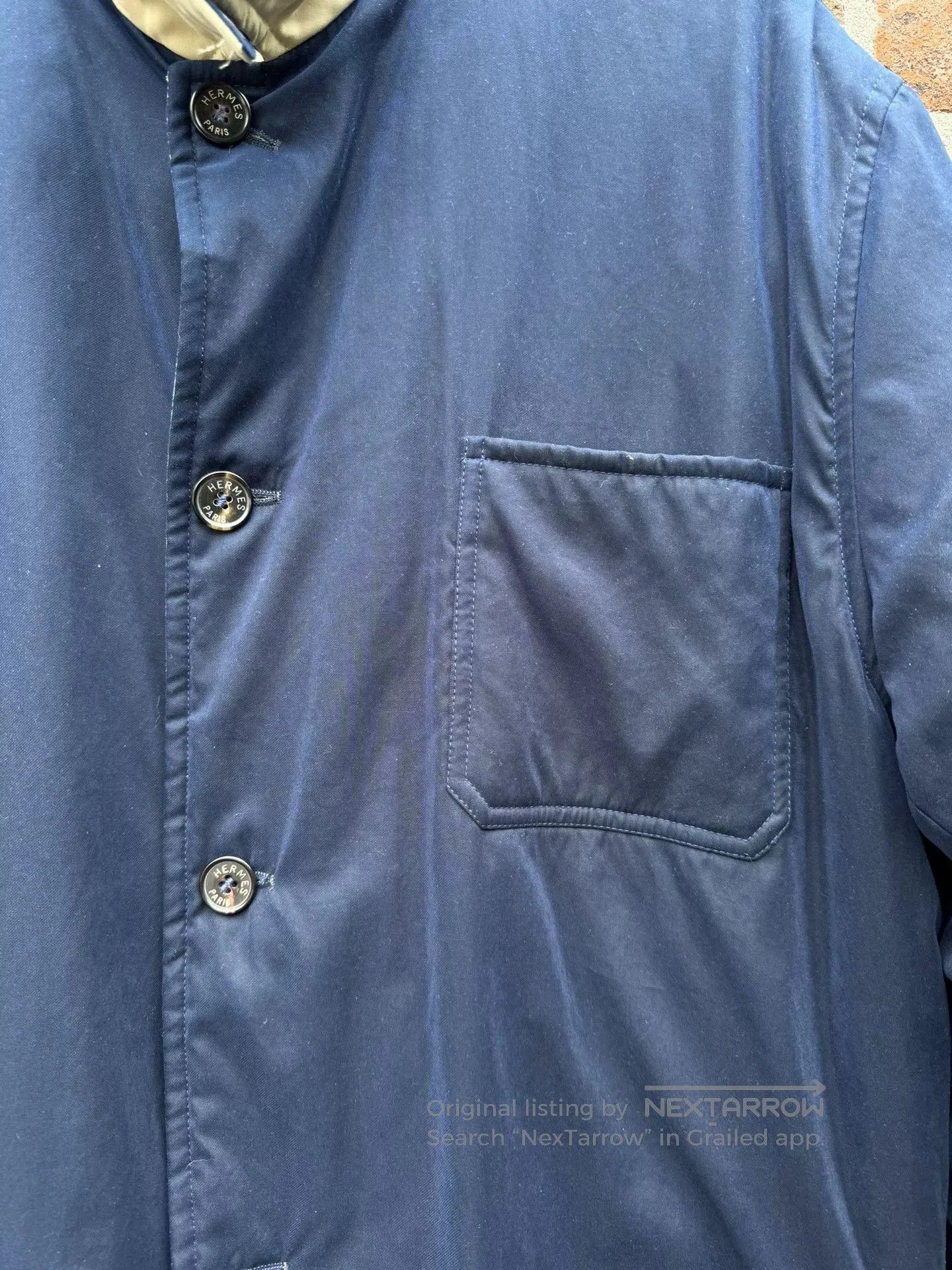 Hermes Quilted Padding Coat Size 48.