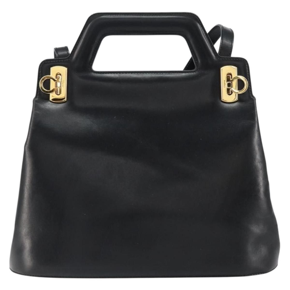 Salvatore Ferragamo Salvatore Ferragamo Wanda Handbag Leather Size ONE SIZE - 1 Thumbnail