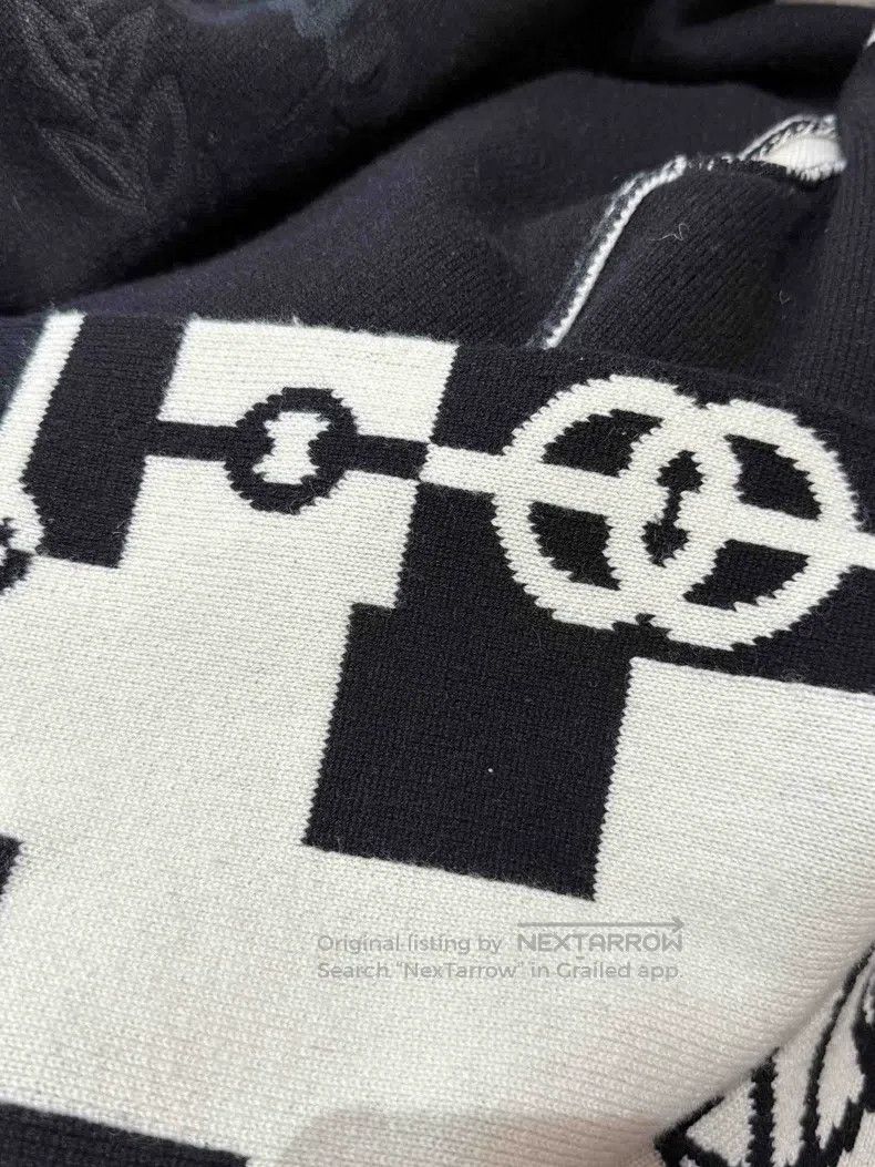 Hermes Hermes Black and White Cashmere Knit Cardigan Jacket Size XS / US 0-2 / IT 36-38 - 7 Thumbnail