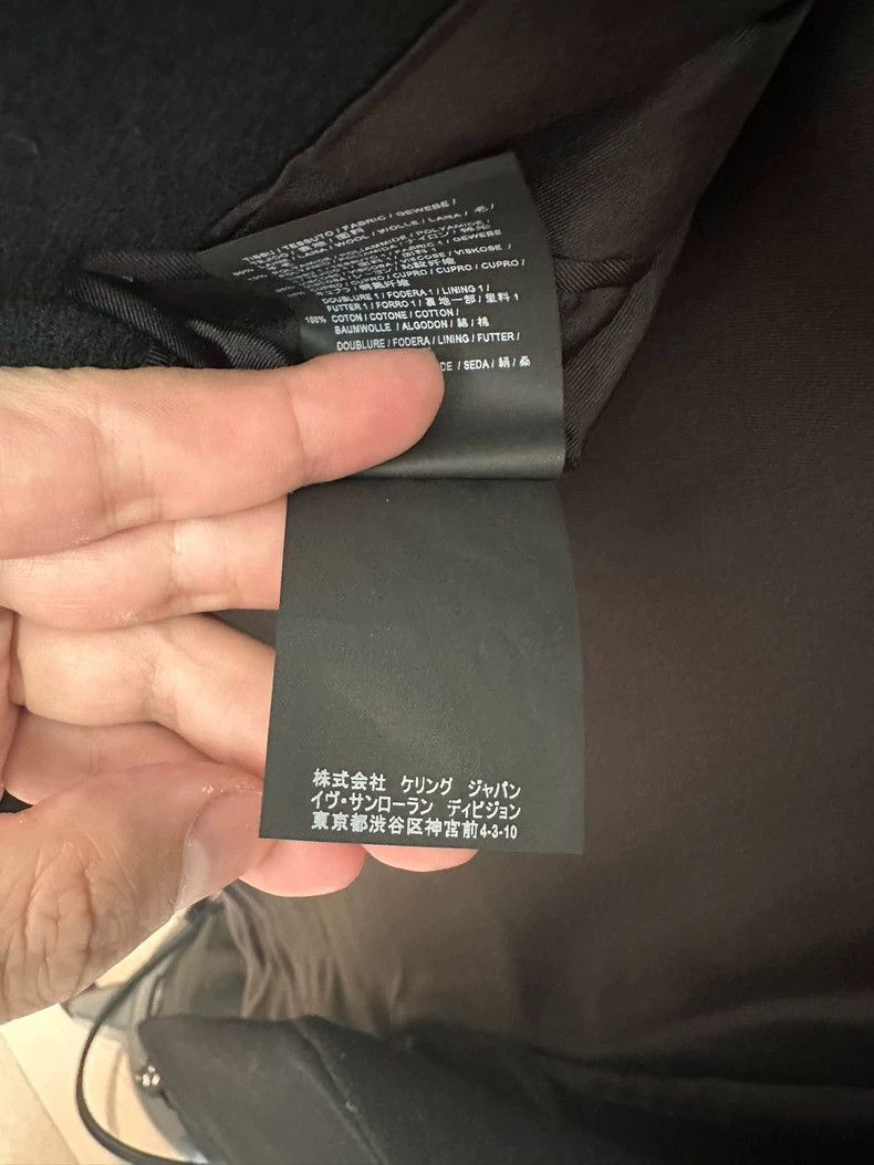 Saint Laurent Paris Saint Laurent Black Overcoat Never Worn-2506 Size M / US 6-8 / IT 42-44 - 5 Thumbnail