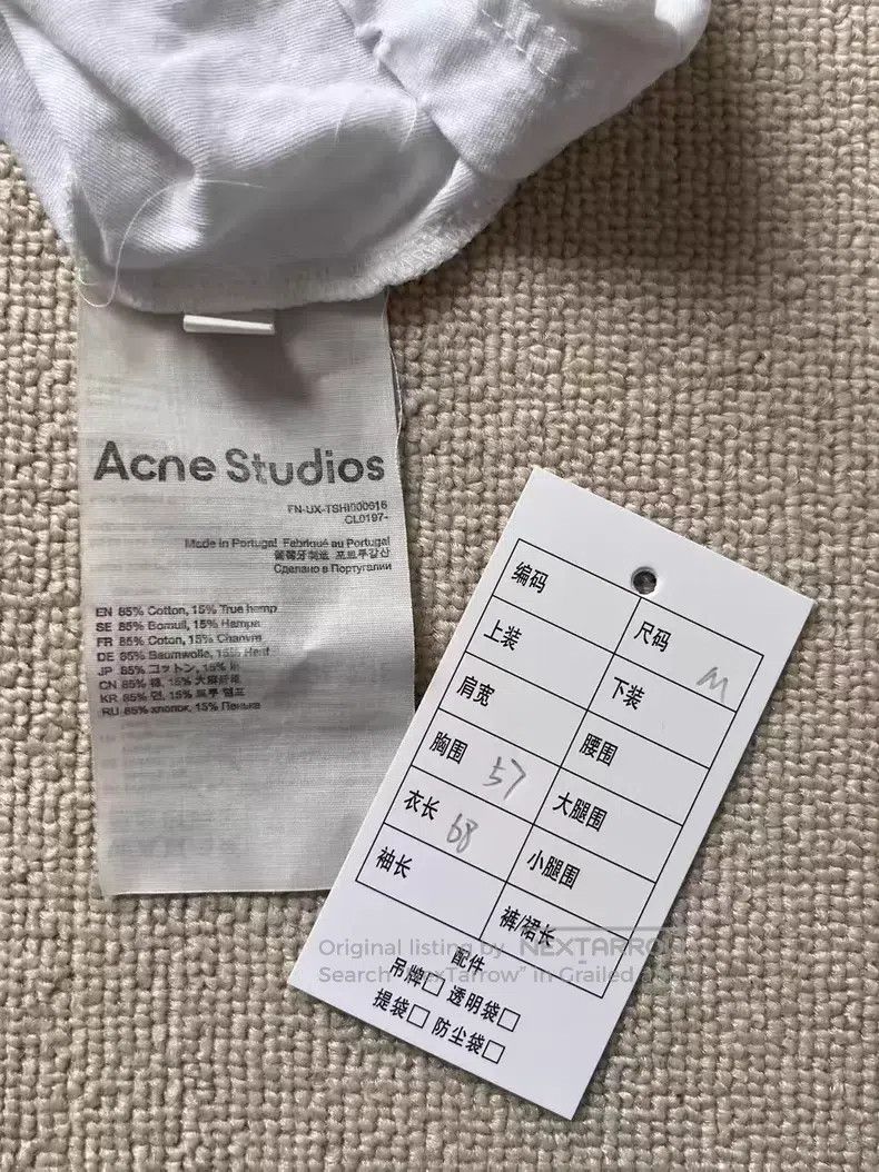 Acne Studios Acne Studios 1996 Series Letter Logo Distressed Print Crew Size US M / EU 48-50 / 2 - 4 Thumbnail