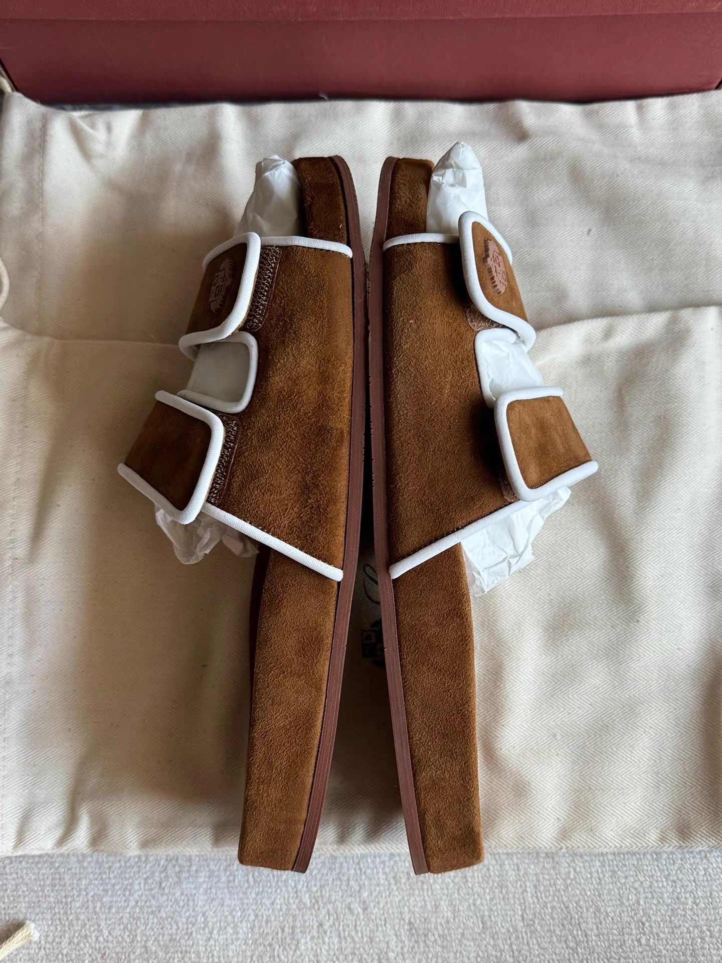 Loro Piana Loro Piana Women’s Suede Slide Sandals K6 Size US 7 / IT 37 - 5 Thumbnail