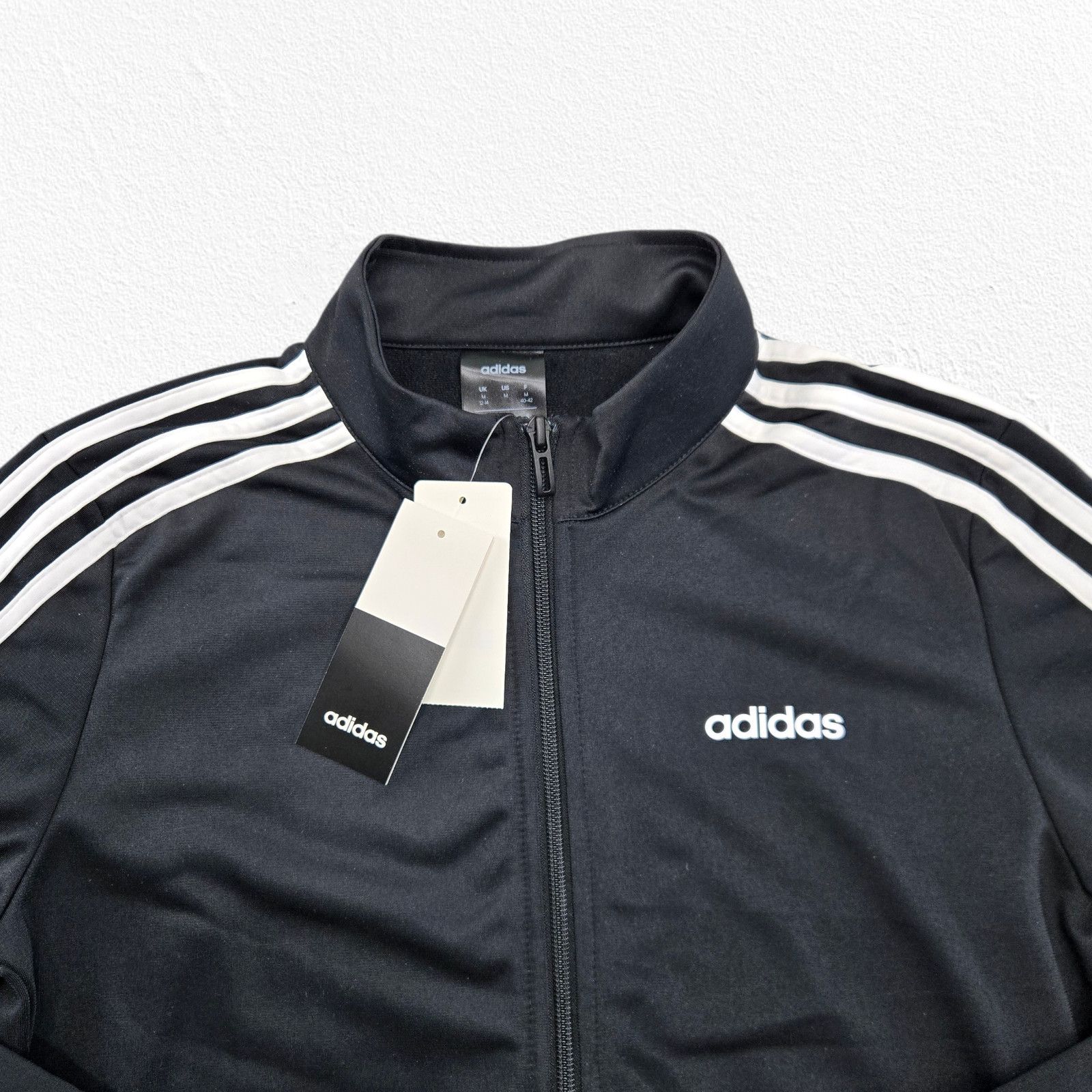 Adidas Adidas Womens 3-Stripes Track Jacket Black Medium NWT Size M / US 6-8 / IT 42-44 - 3 Thumbnail