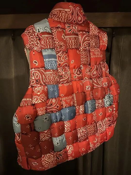 Kapital KAPITAL Bandana Transfer Nylon KEEL Weaving Vest Red 2 Size US M / EU 48-50 / 2 - 7 Thumbnail