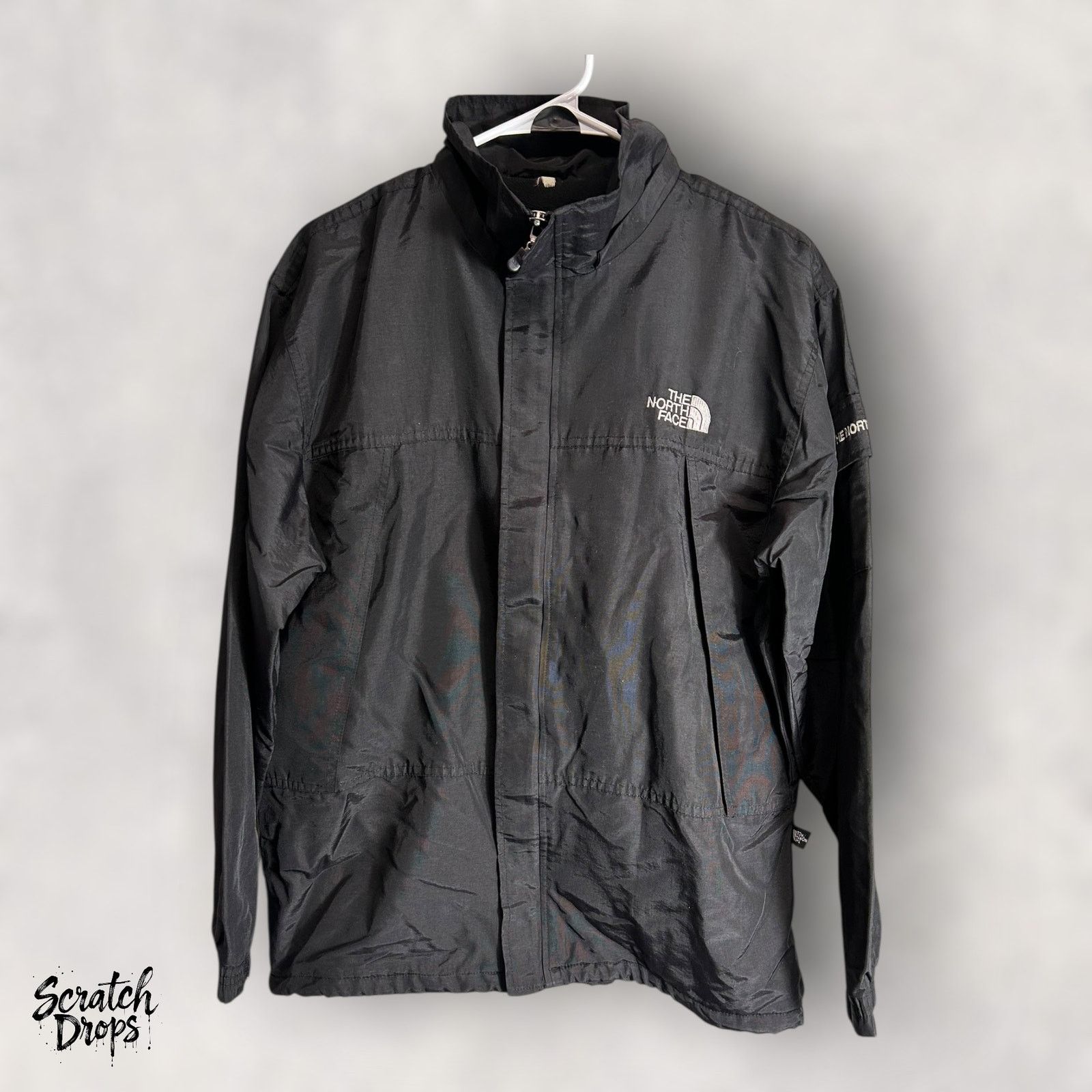 The North Face Men's Black Windbreaker Jacket L Lightweight