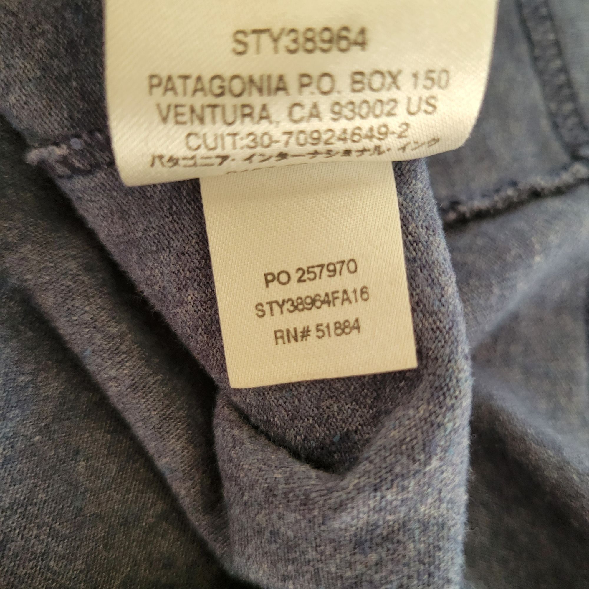 Patagonia Patagonia Long Sleeve Spell Out Logo T Shirt Tee M Blue Retr Size US M / EU 48-50 / 2 - 5 Thumbnail