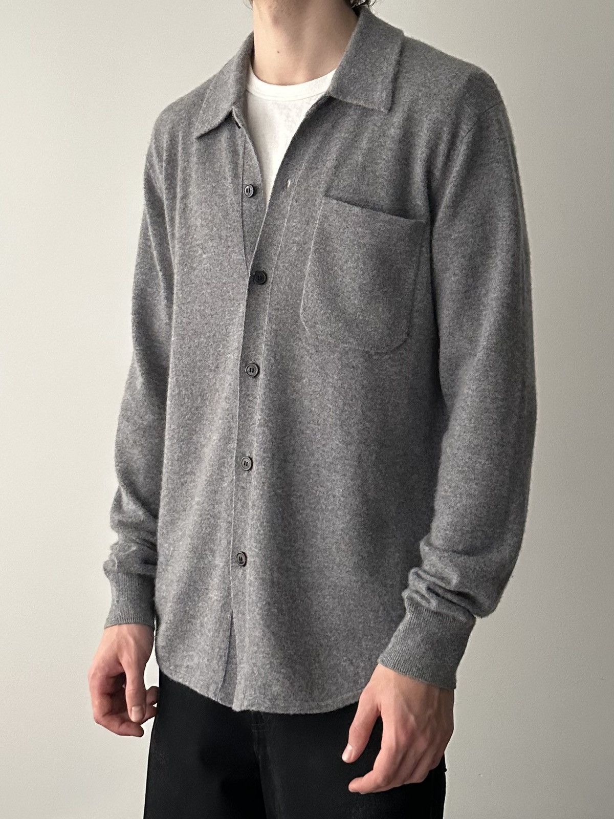 Dries Van Noten Dries Van Noten Cashmere Shirt Cardigan Sweater Size US L / EU 52-54 / 3 - 3 Thumbnail