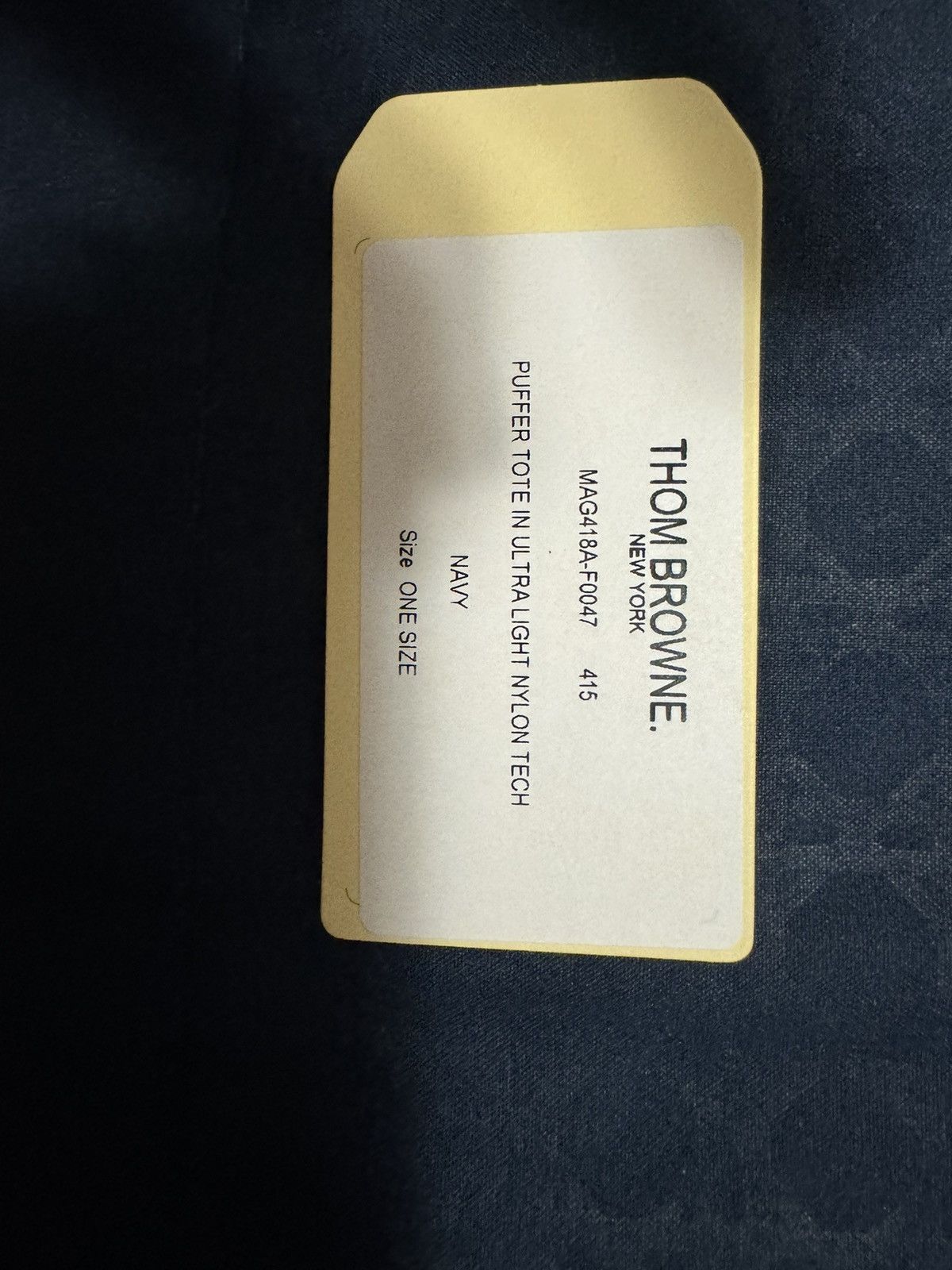 Thom Browne Thom Browne Quilted padded nylon taffeta tote in navy Size ONE SIZE - 7 Thumbnail