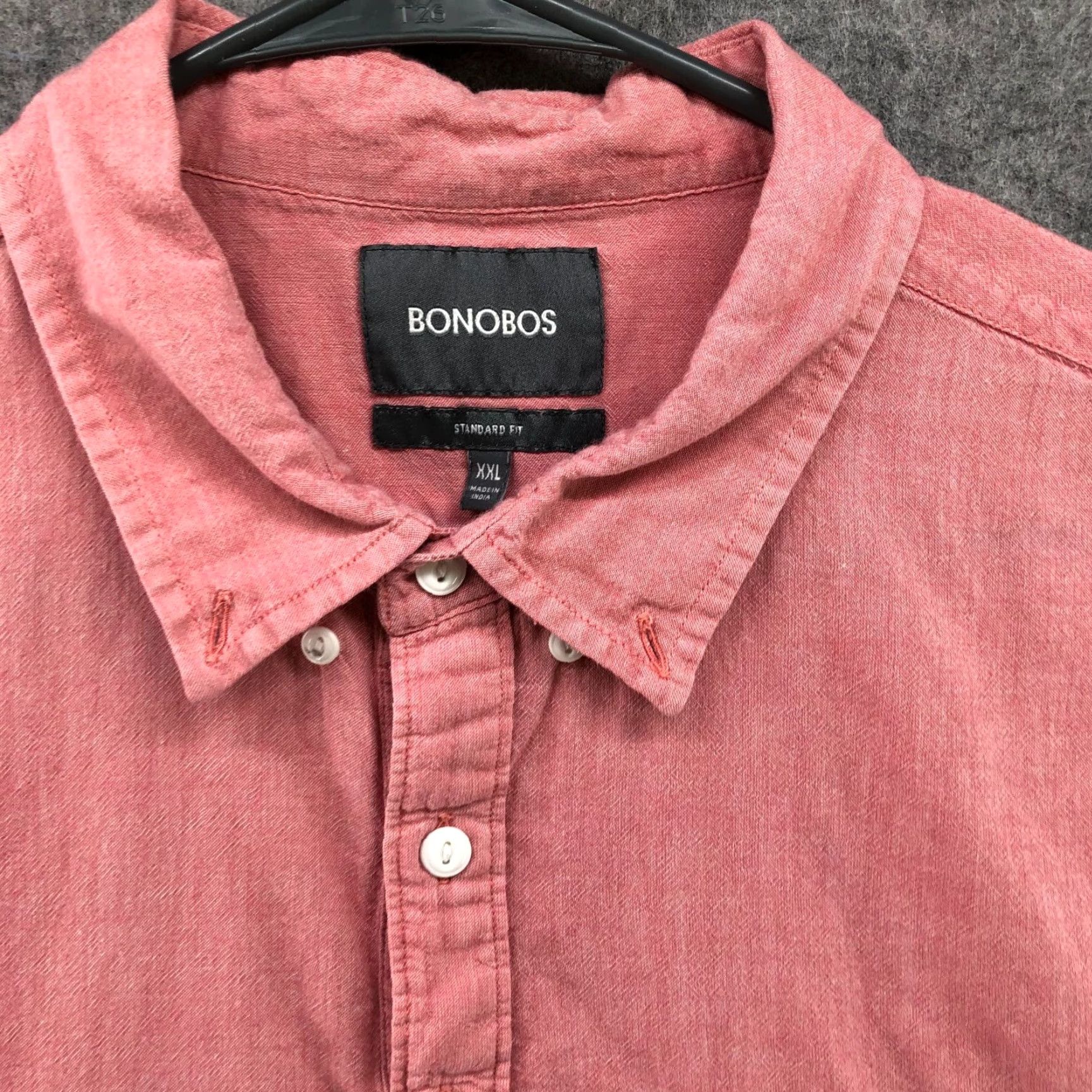 Bonobos Bonobos Shirt Pink Mens XXL Short Sleeve Button Front Pocket Polo Shirt Size US XXL / EU 58 / 5 - 6 Thumbnail