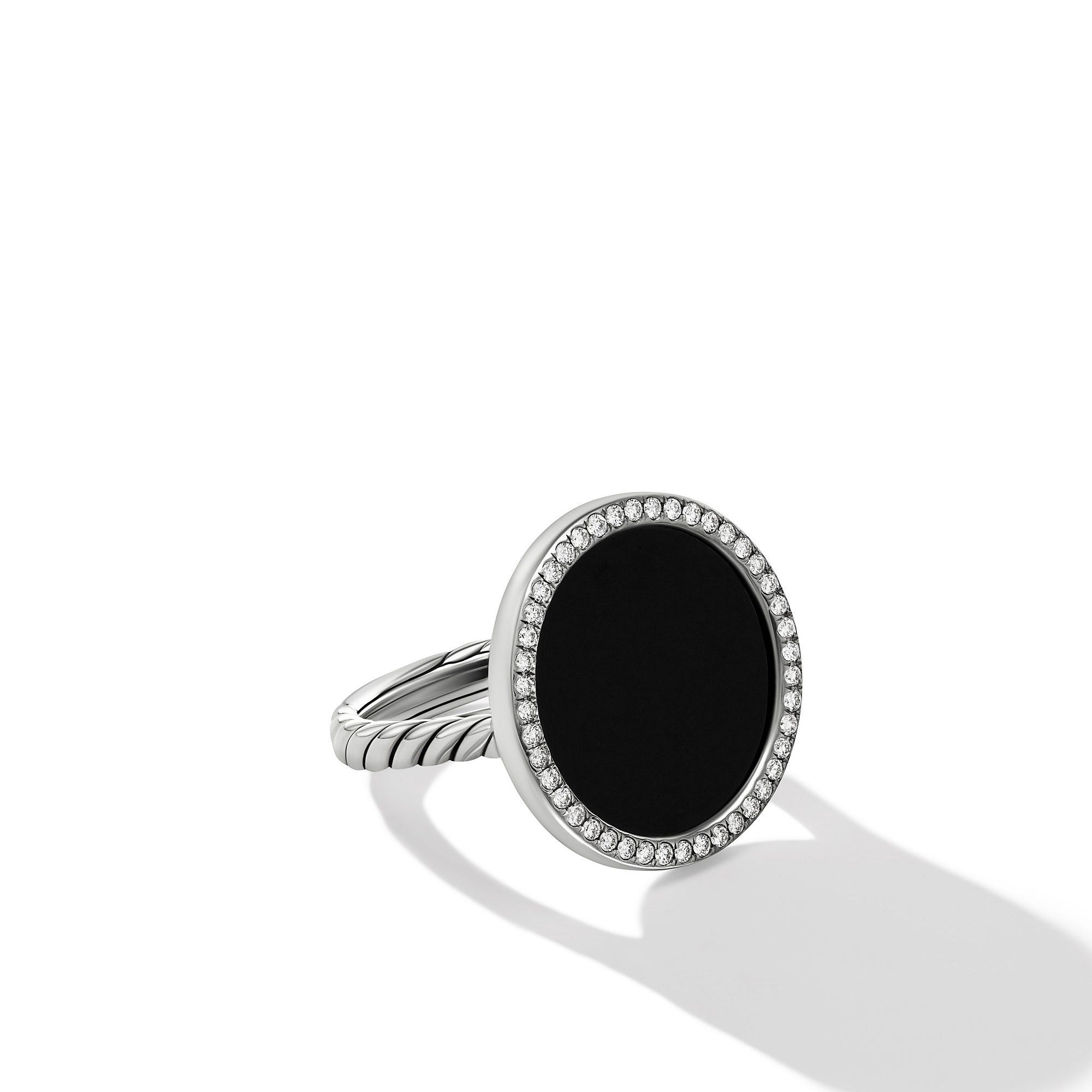David Yurman o1w1db10325 DY Elements Ring Silver with Black Onyx Size ONE SIZE - 3 Thumbnail