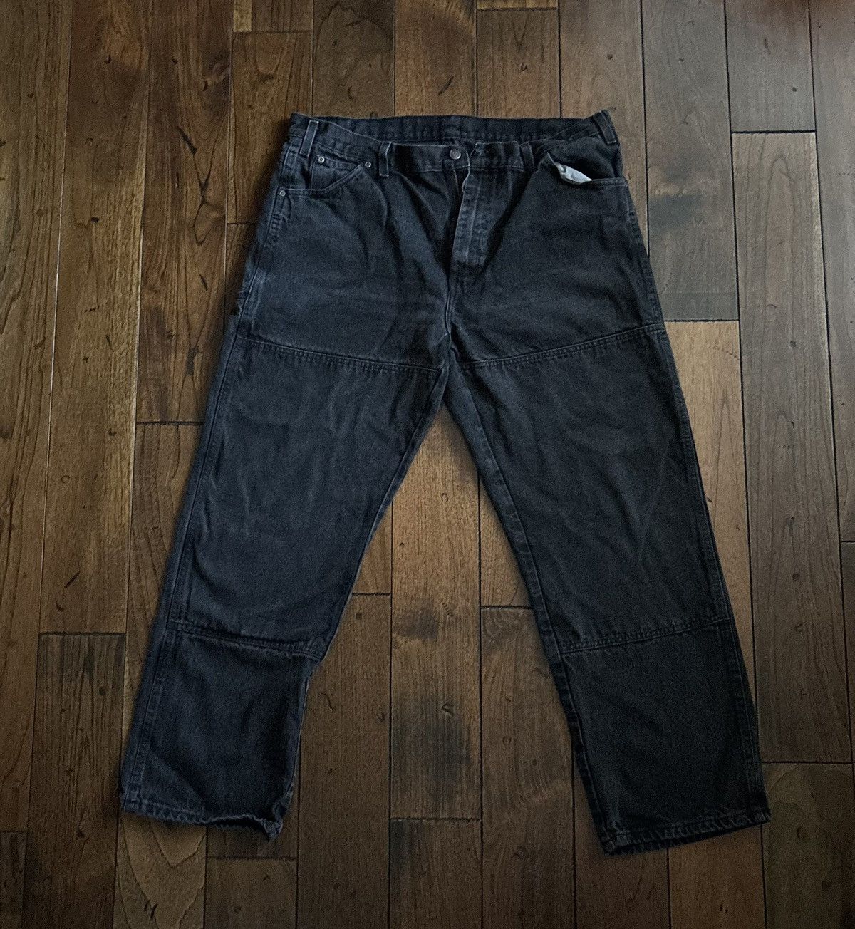 Dickies Dickies Men’s Work Pants 38x30 Black Relaxed Fit Denim Jeans Size US 38 / EU 54 - 1 Thumbnail