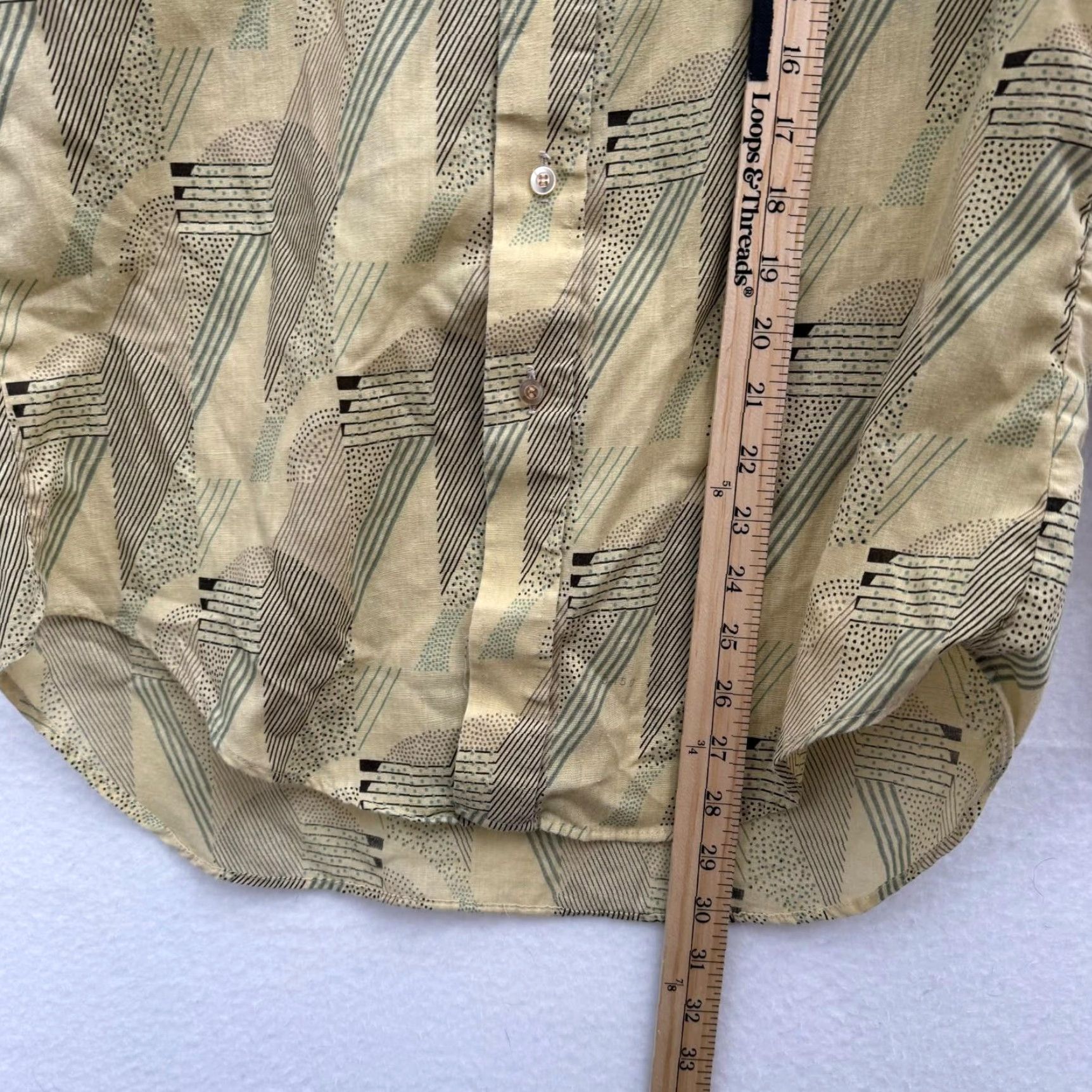 Vintage VINTAGE 70s K Mart Western Shirt M Yellow Geometric Button Up Mens Size US M / EU 48-50 / 2 - 7 Thumbnail